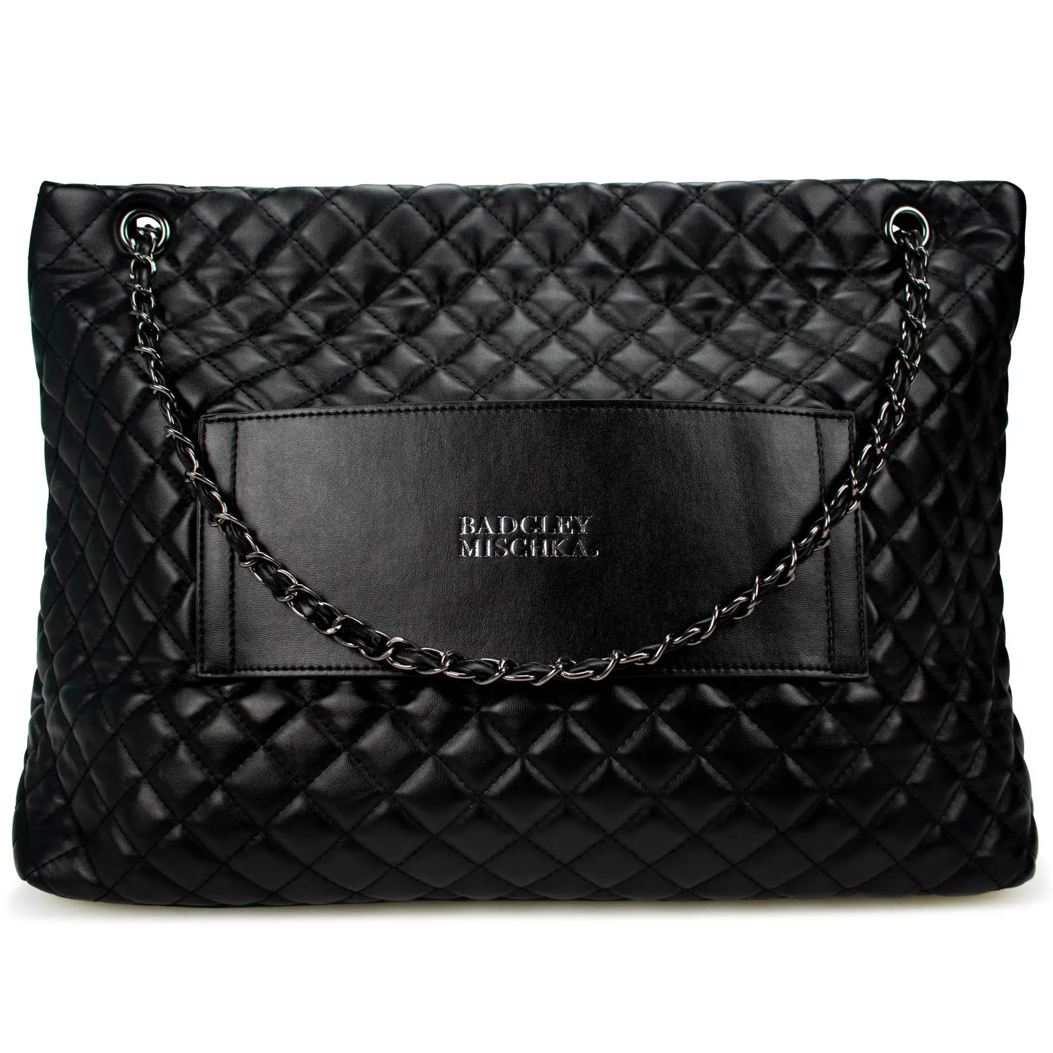 Diana Quilted Vegan Leather Weekender Duffel Bag - Image 8
