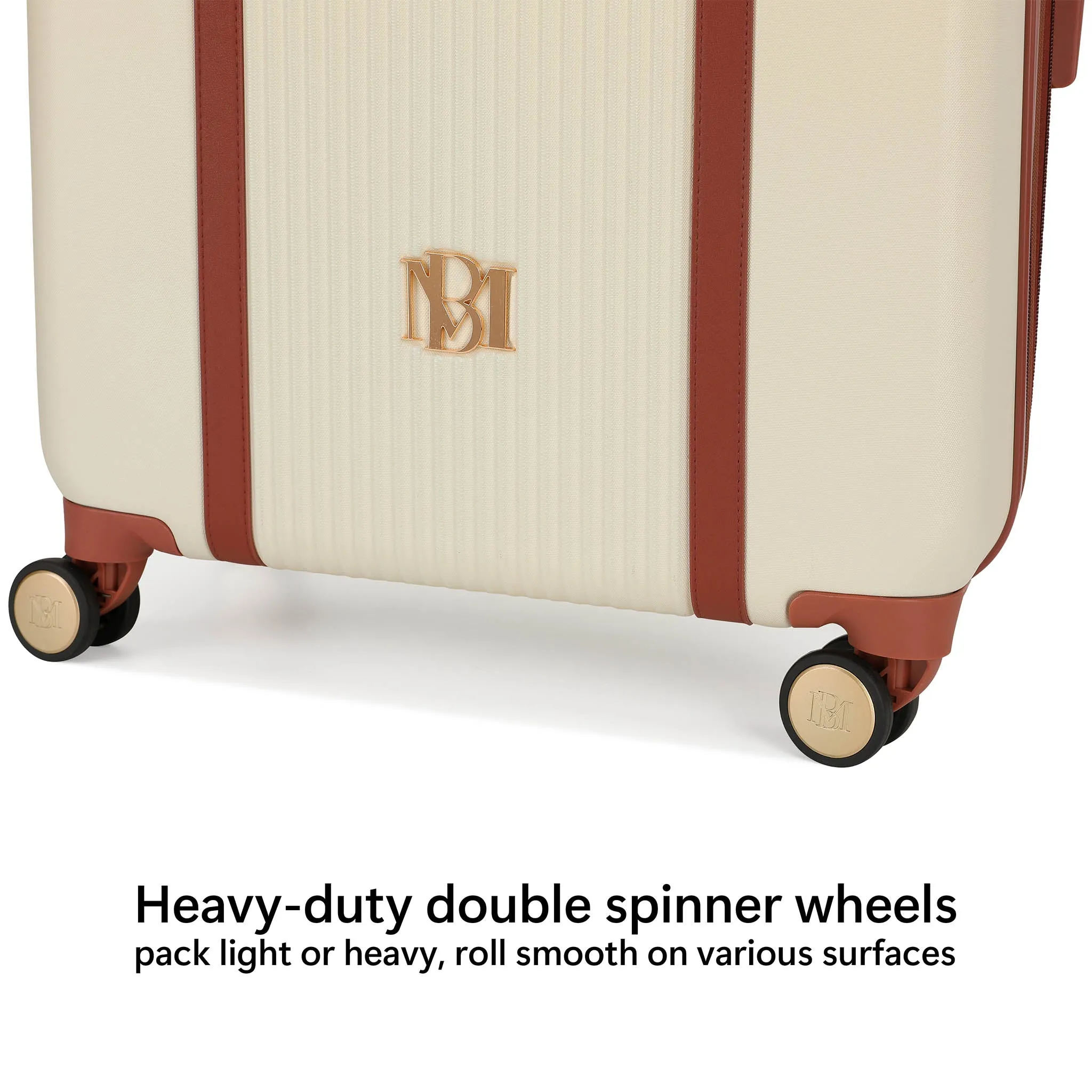 Mia 3 Piece Expandable Retro Luggage Set - Image 5