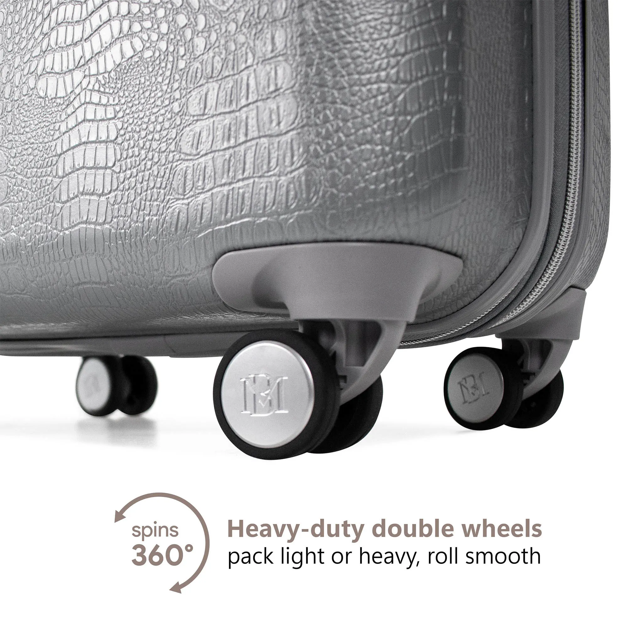 Snakeskin 3 Piece Expandable Classy Luggage Set - Image 4