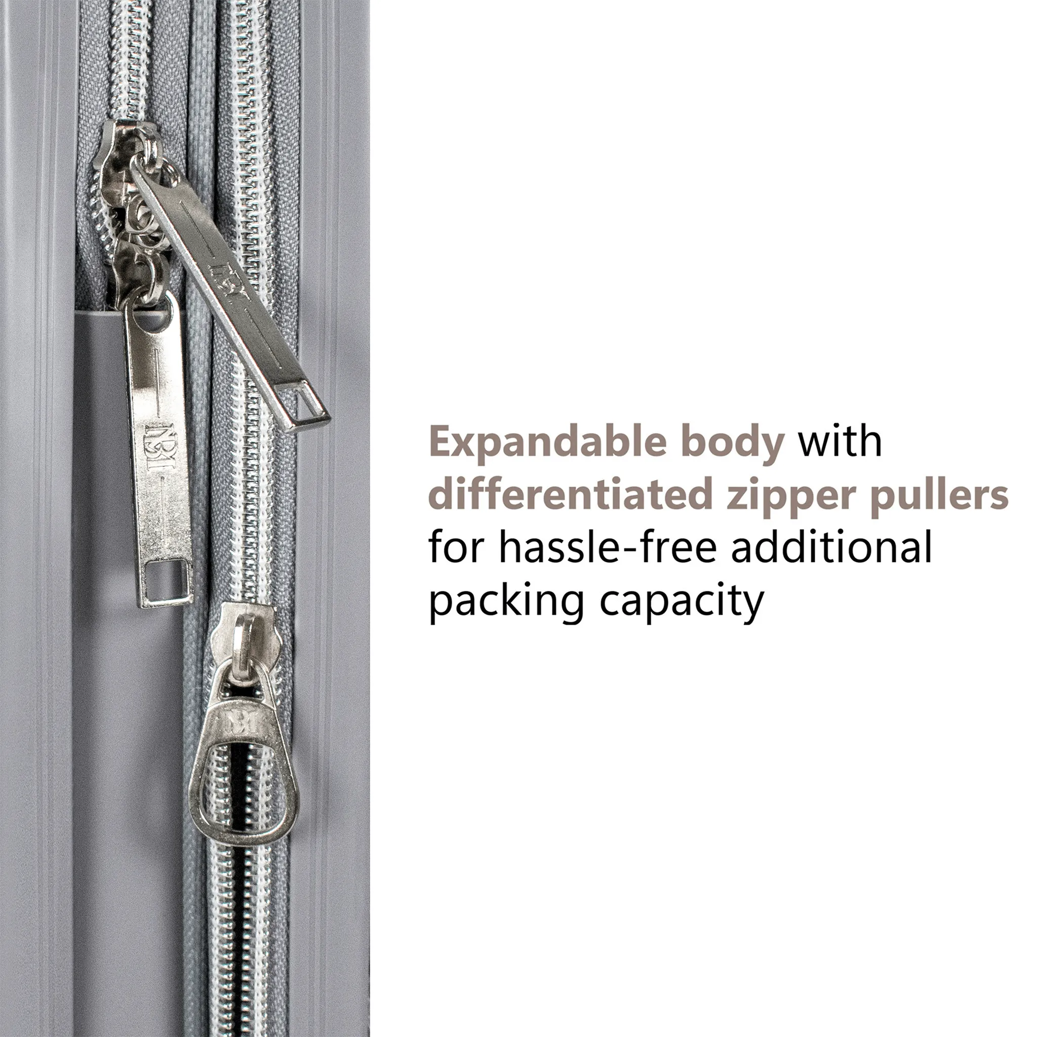 Snakeskin 3 Piece Expandable Classy Luggage Set - Image 6