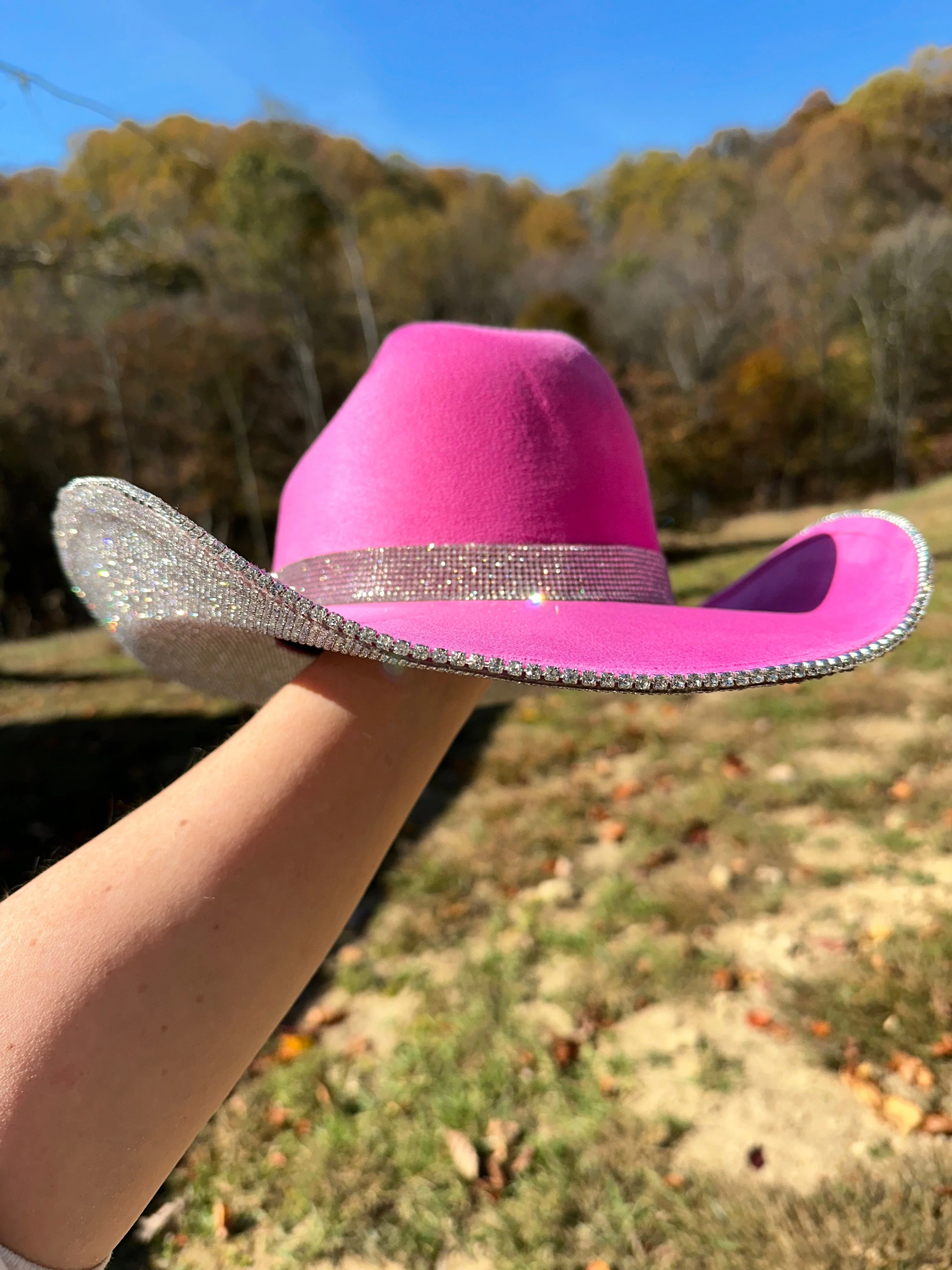 Barbie Pink Hat & Crystal Rhinestones - Image 2