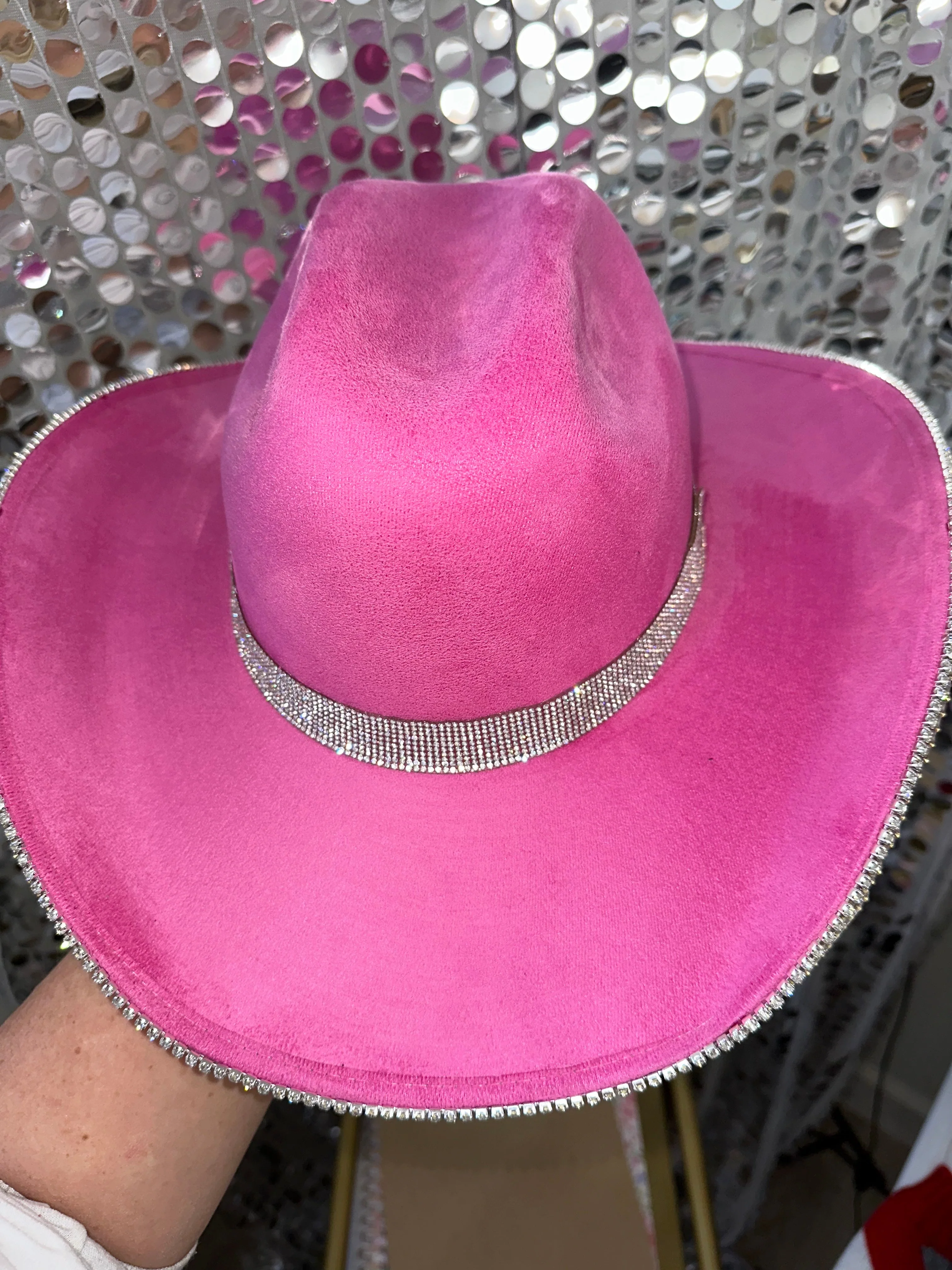 Barbie Pink Hat & Crystal Rhinestones - Image 3