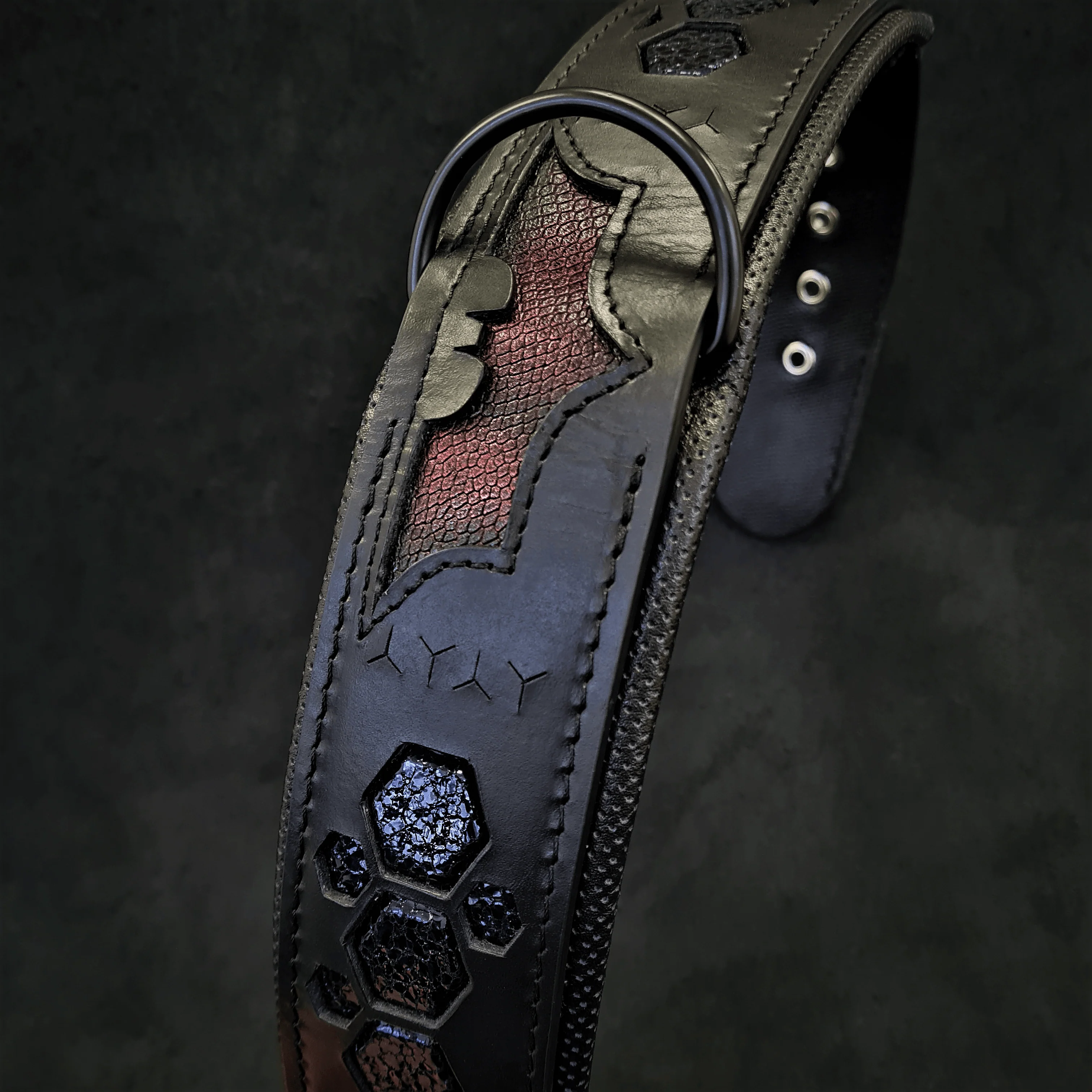 "Batman" Dog Collar