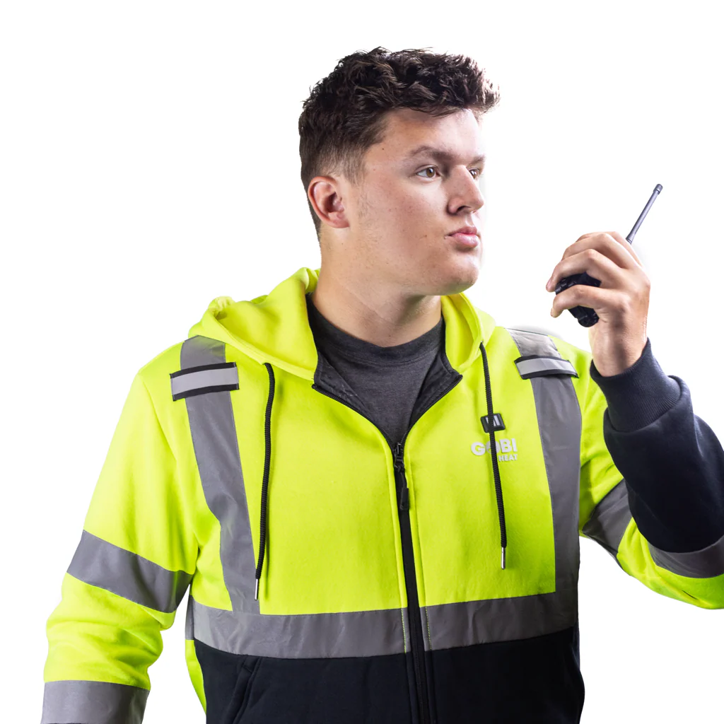 Beam Men's Workwear Heated High-Vis Hoodie - Image 6