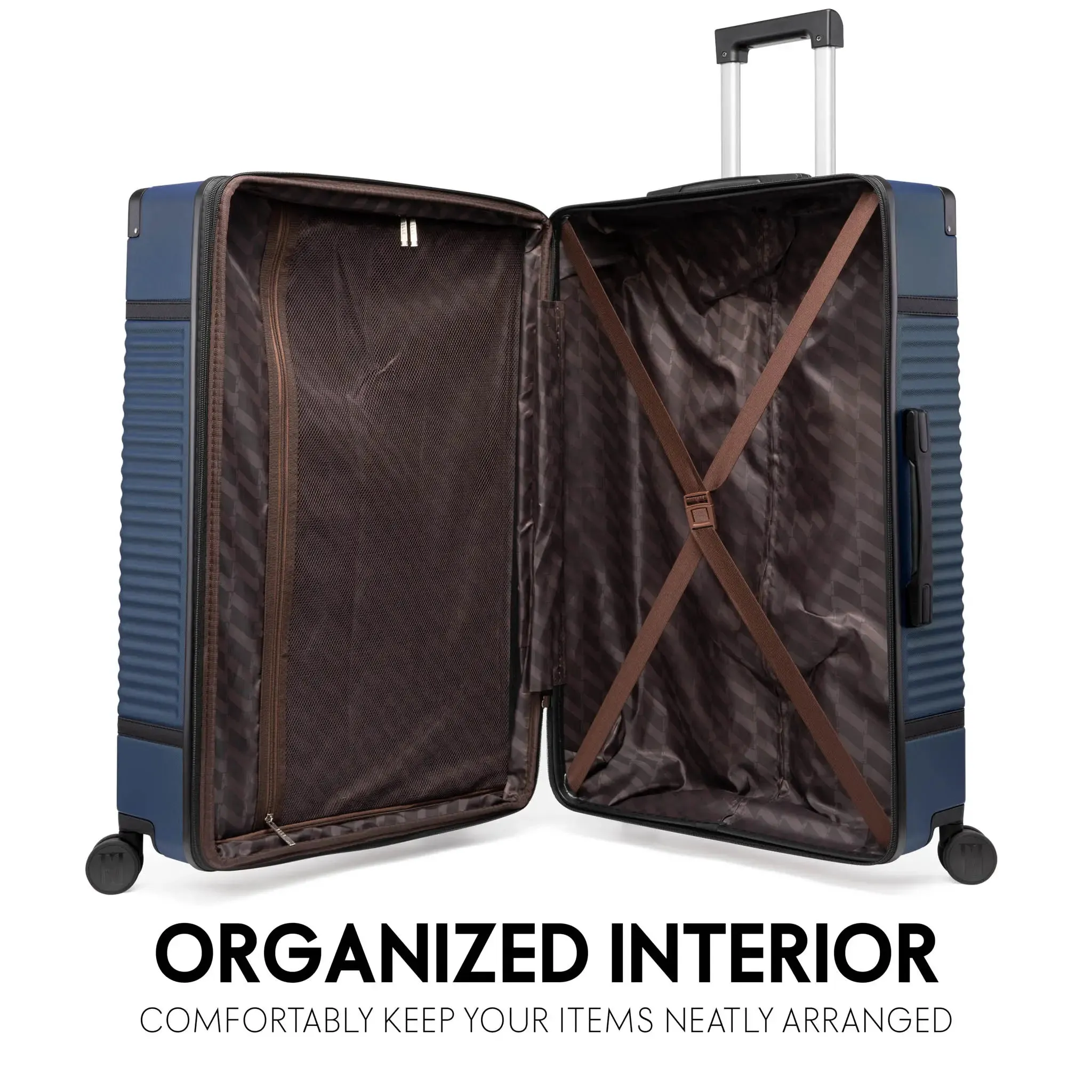 Belleville 3 Piece Expandable Retro Luggage Set - Image 24
