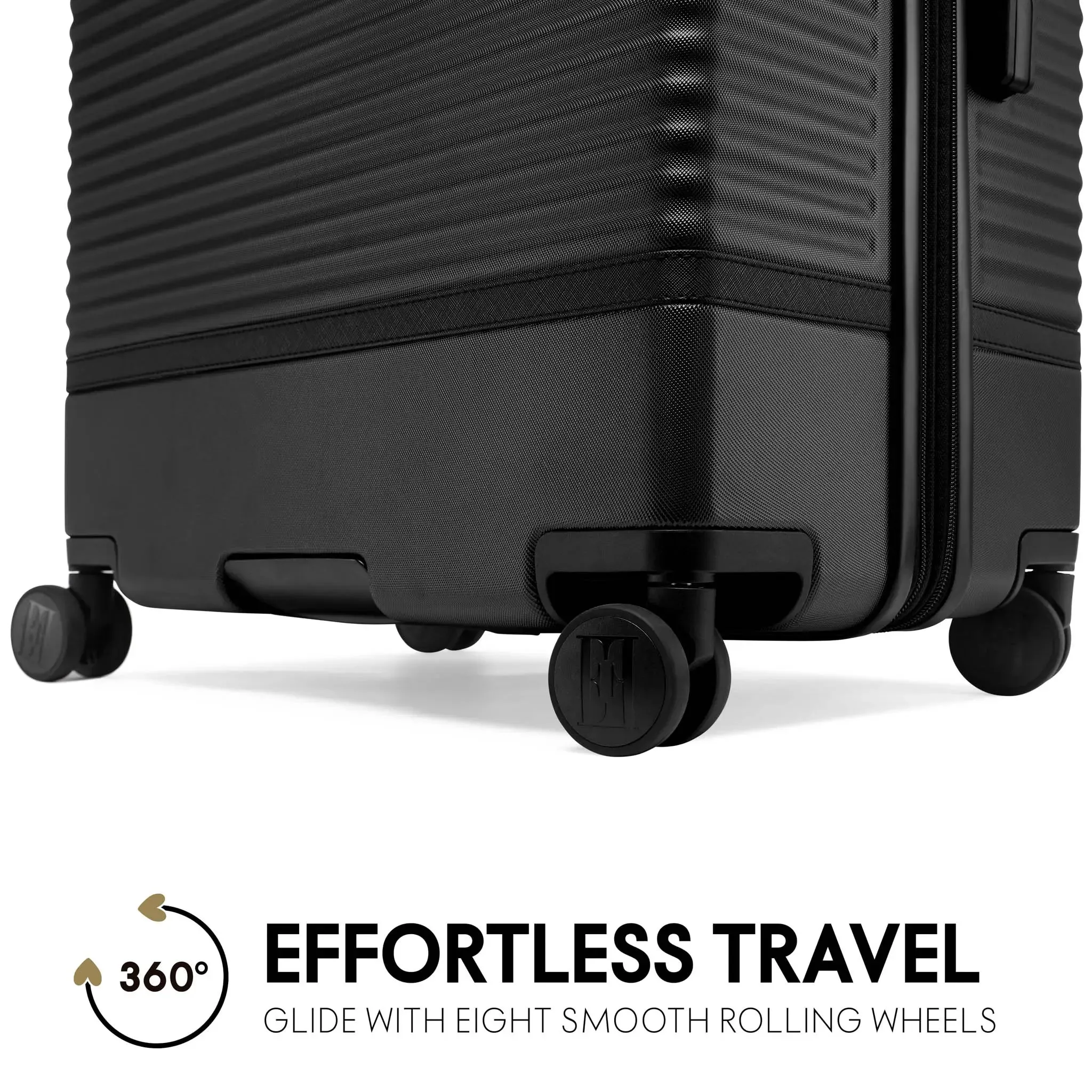Belleville 3 Piece Expandable Retro Luggage Set - Image 5