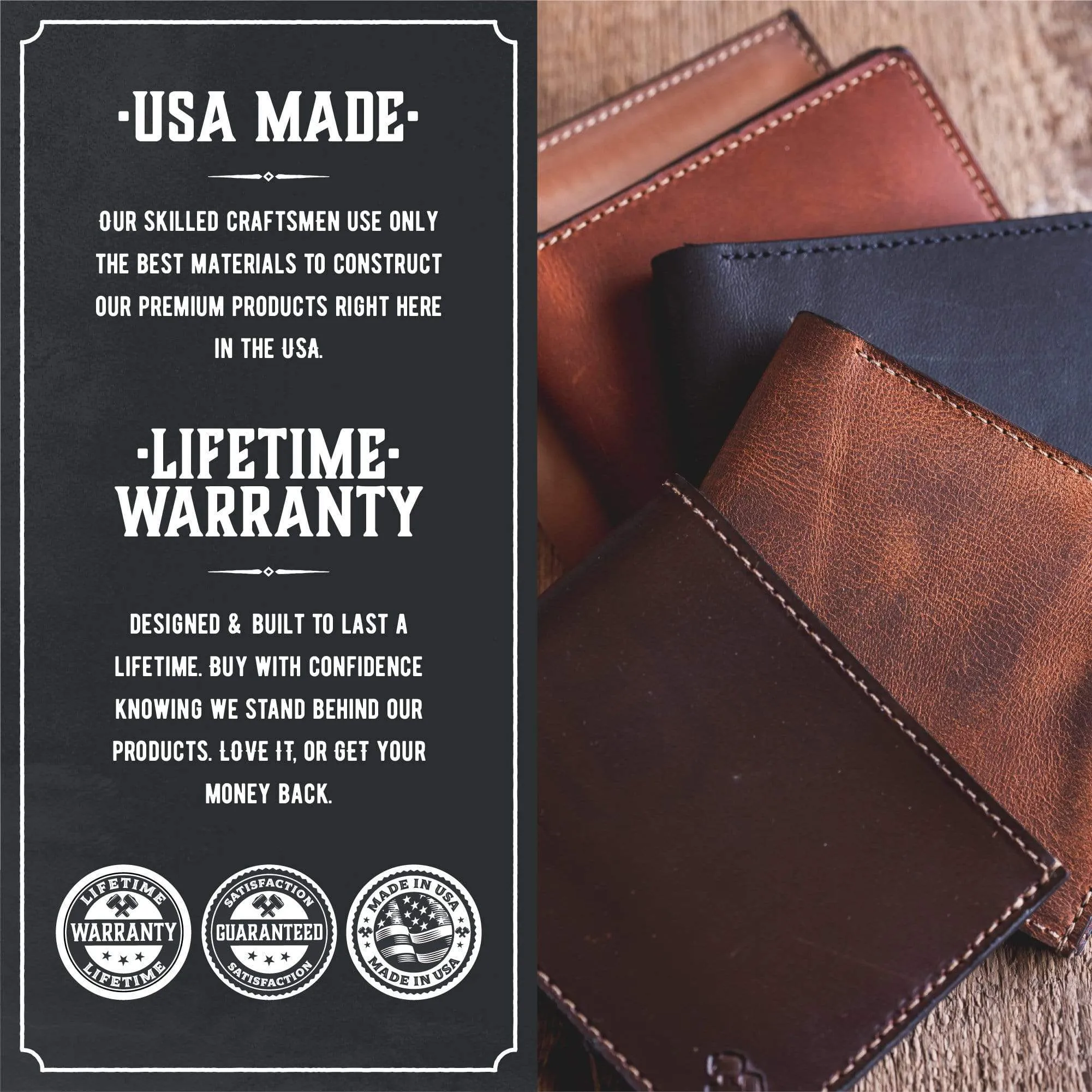 Bifold Leather Wallet For Men - Image 4