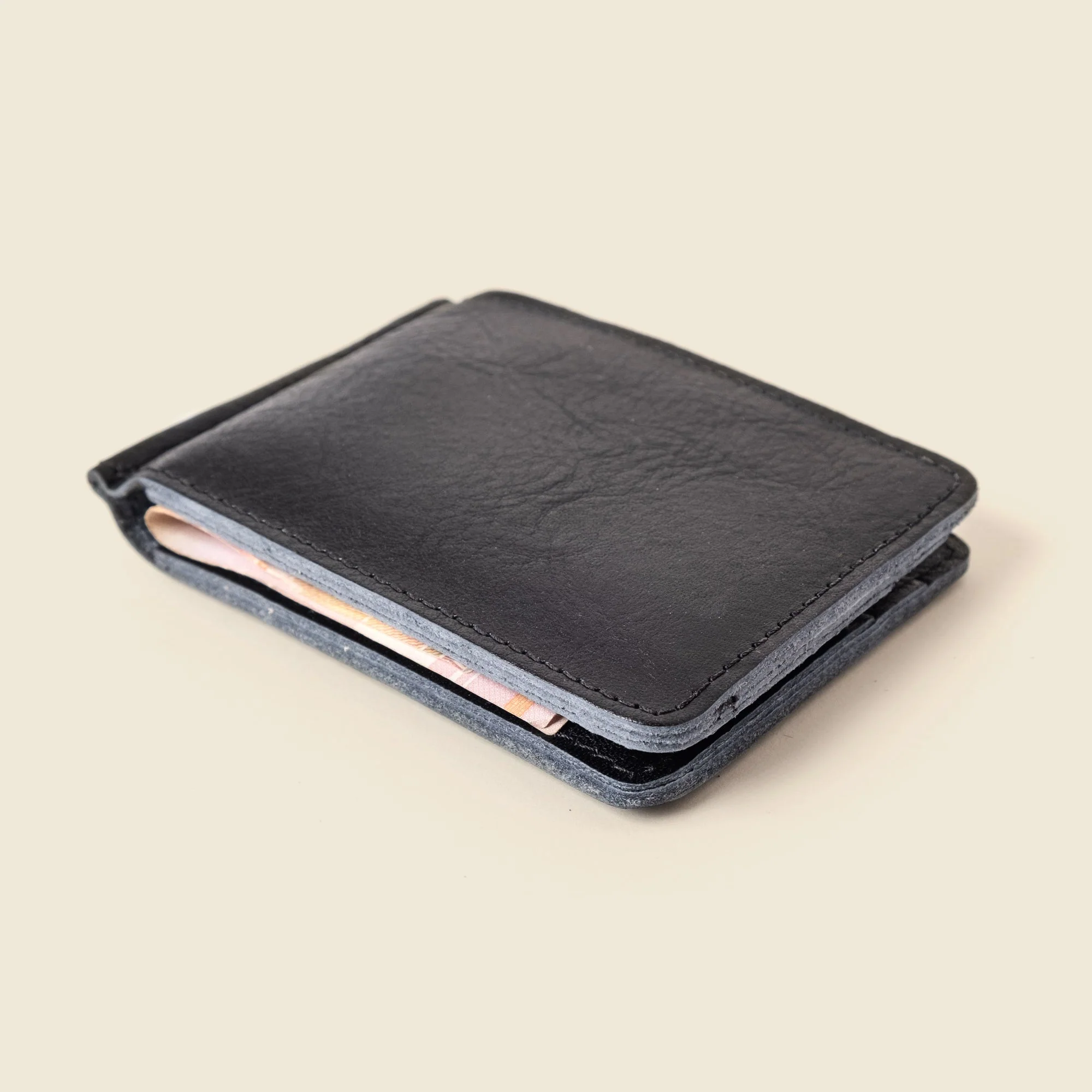 Bifold Money Clip Wallet - Black - Image 4