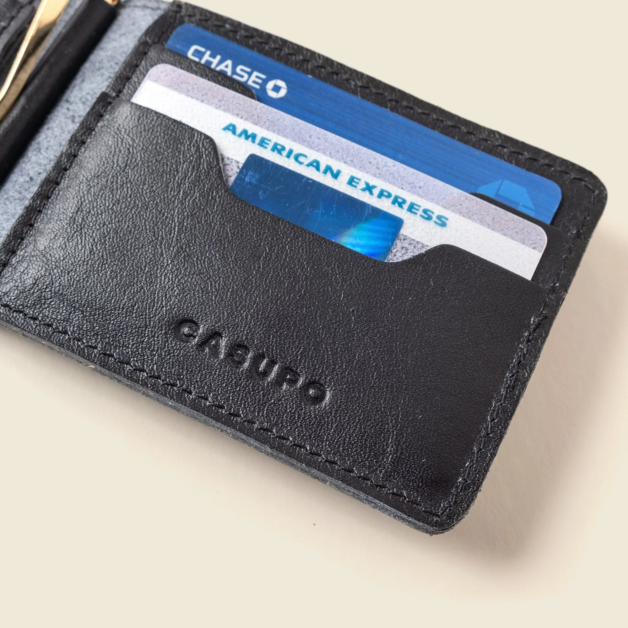 Bifold Money Clip Wallet - Black - Image 7
