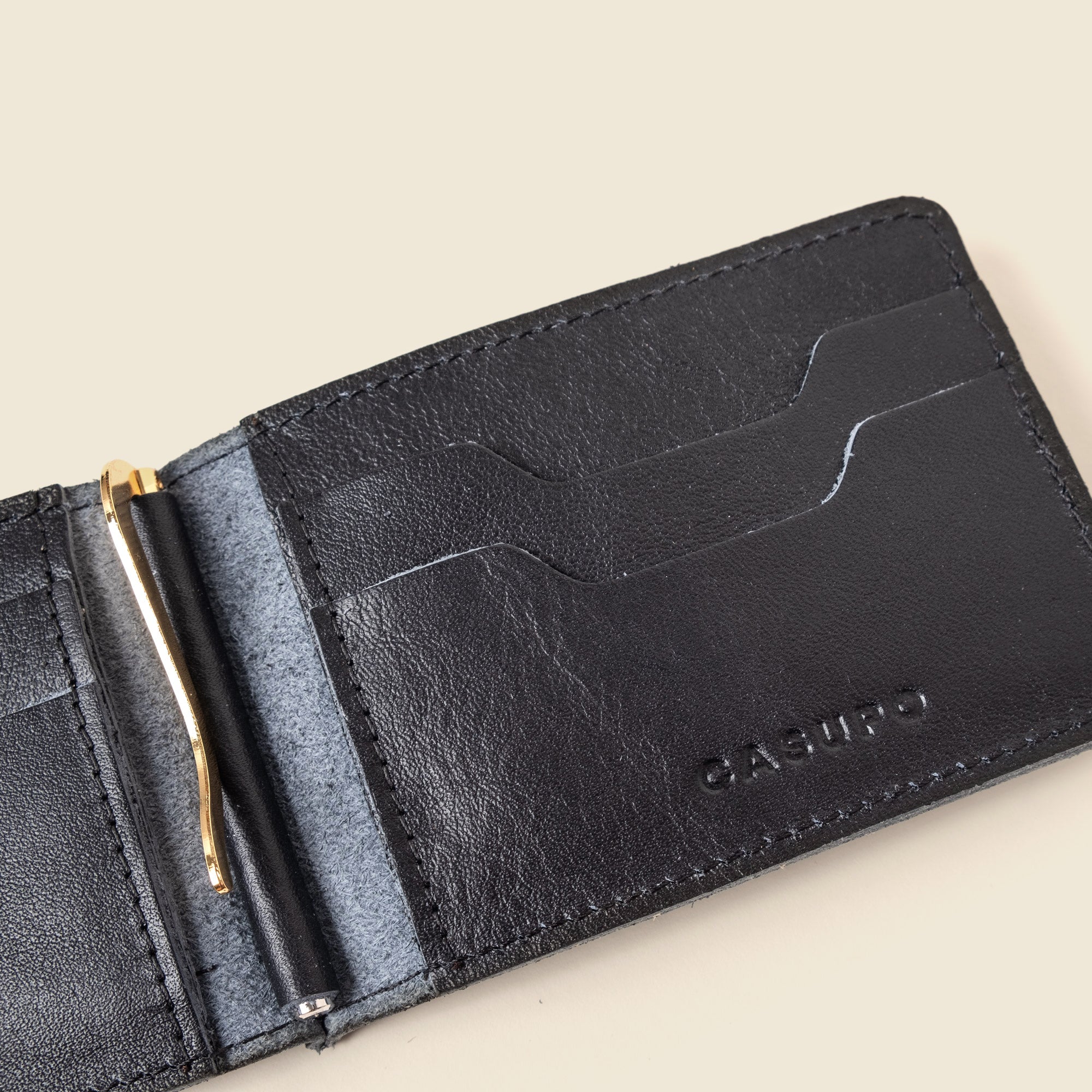 Bifold Money Clip Wallet - Black - Image 9