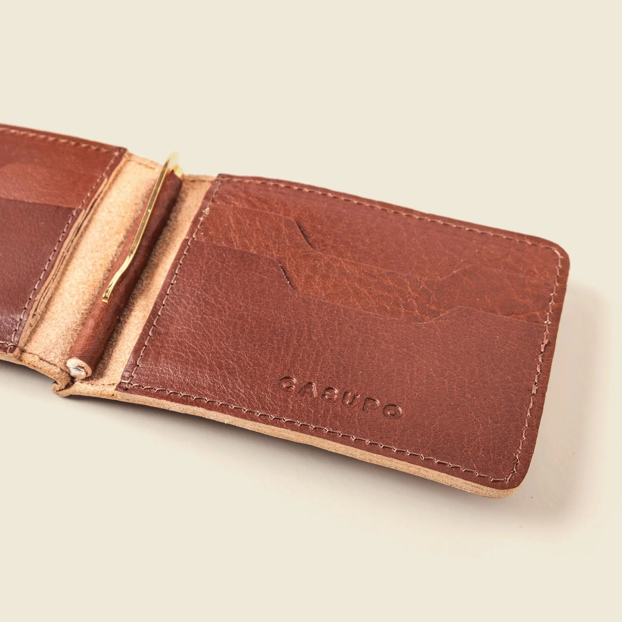 Bifold Money Clip Wallet - Chocolate - Image 3