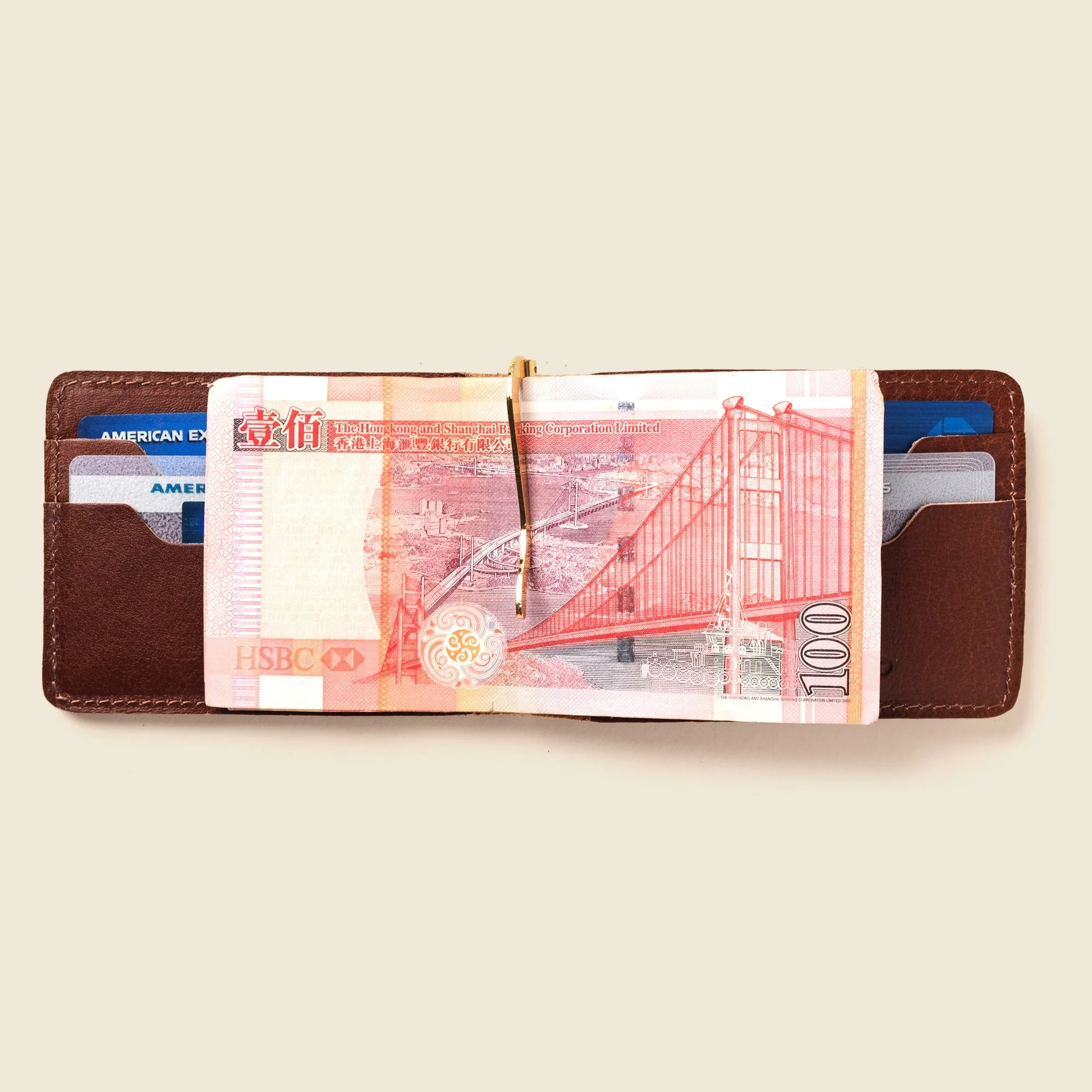 Bifold Money Clip Wallet - Chocolate - Image 5