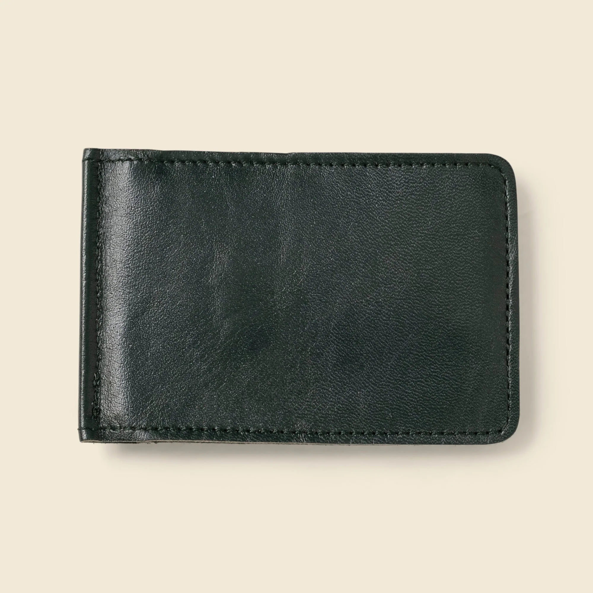 Bifold Money Clip Wallet - Forest Green - Image 4