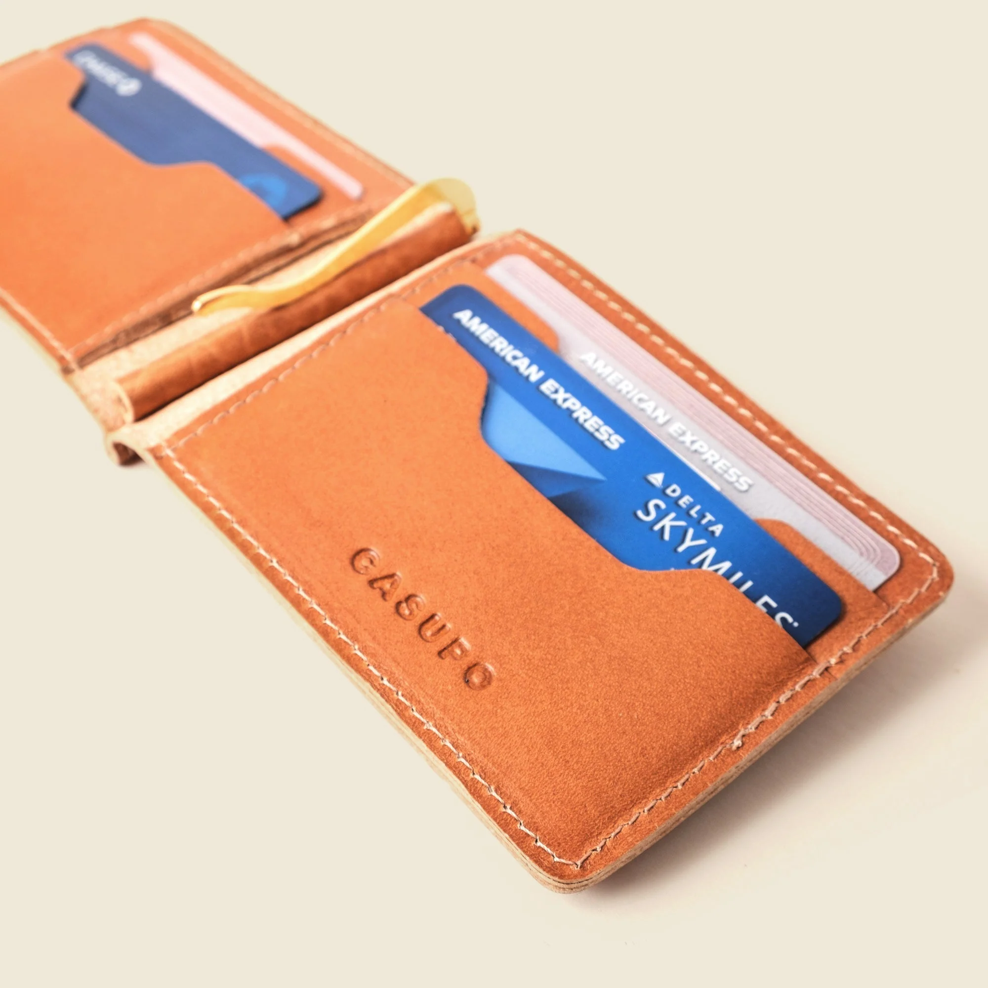 Bifold Money Clip Wallet - Natural - Image 3
