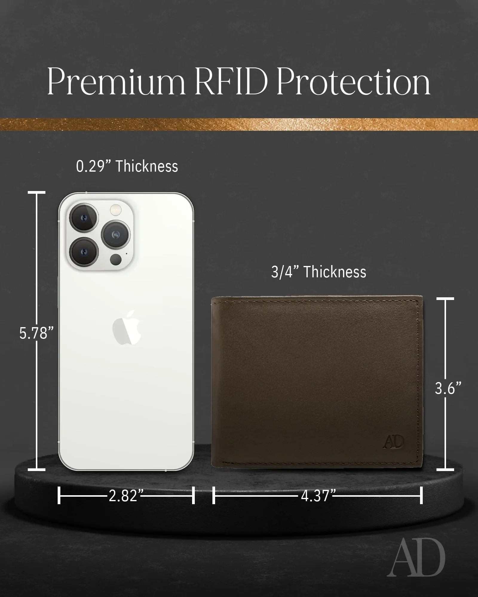 Leather Bifold Wallet with Flip-Up ID Window - Image 33