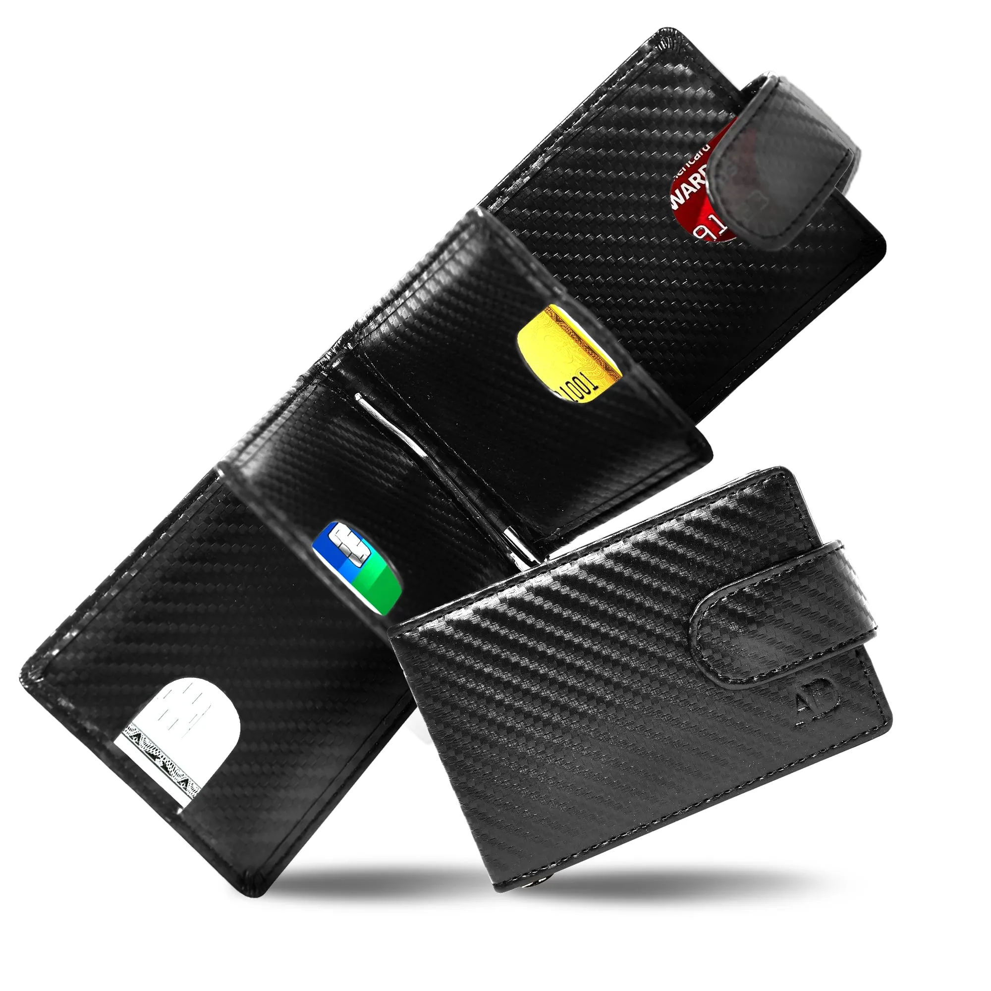 Vegan Leather Bifold Wallet with Removable Money Clip - Image 7