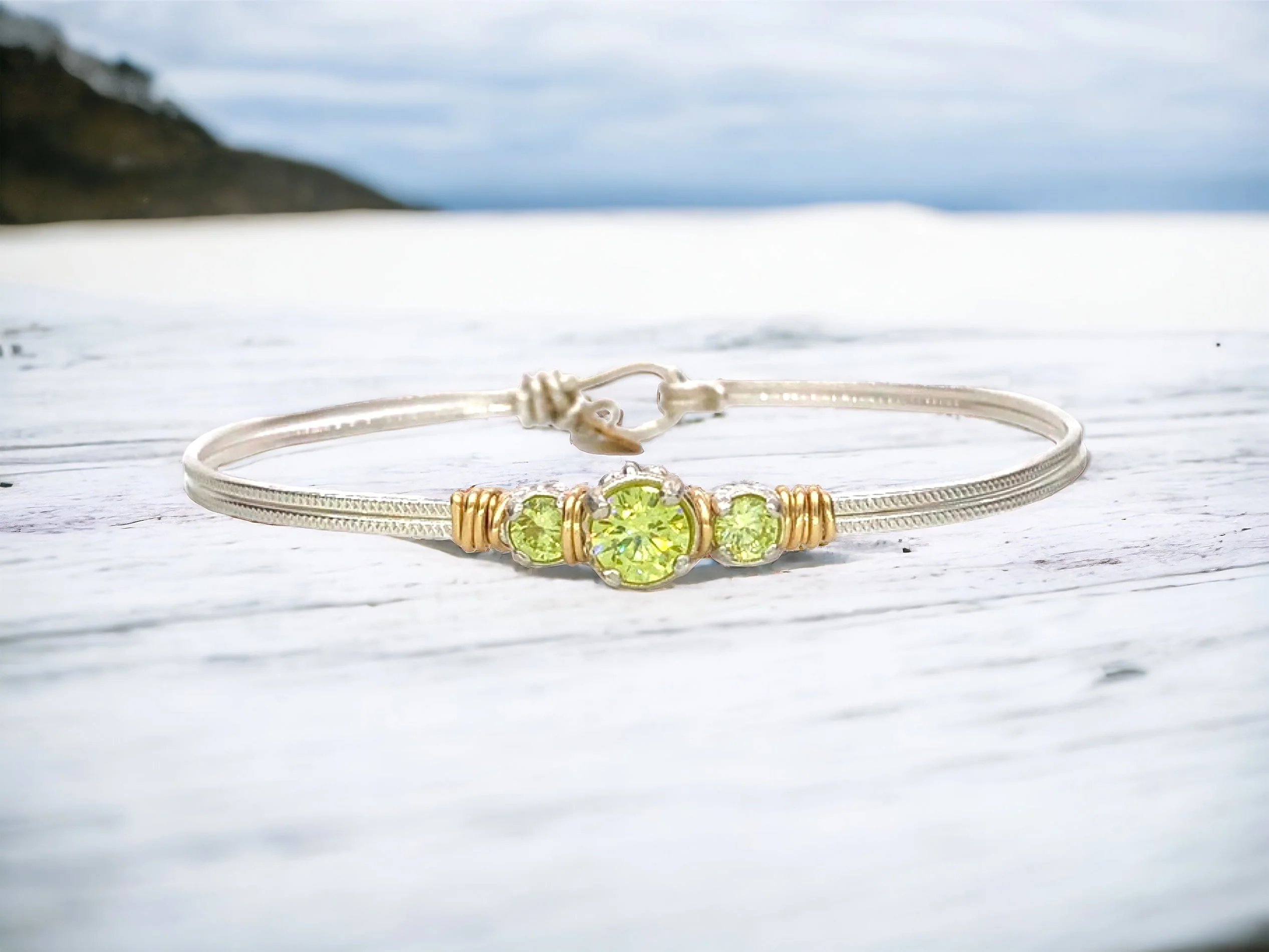 Birthstone Triple Setting Bracelet - Image 2