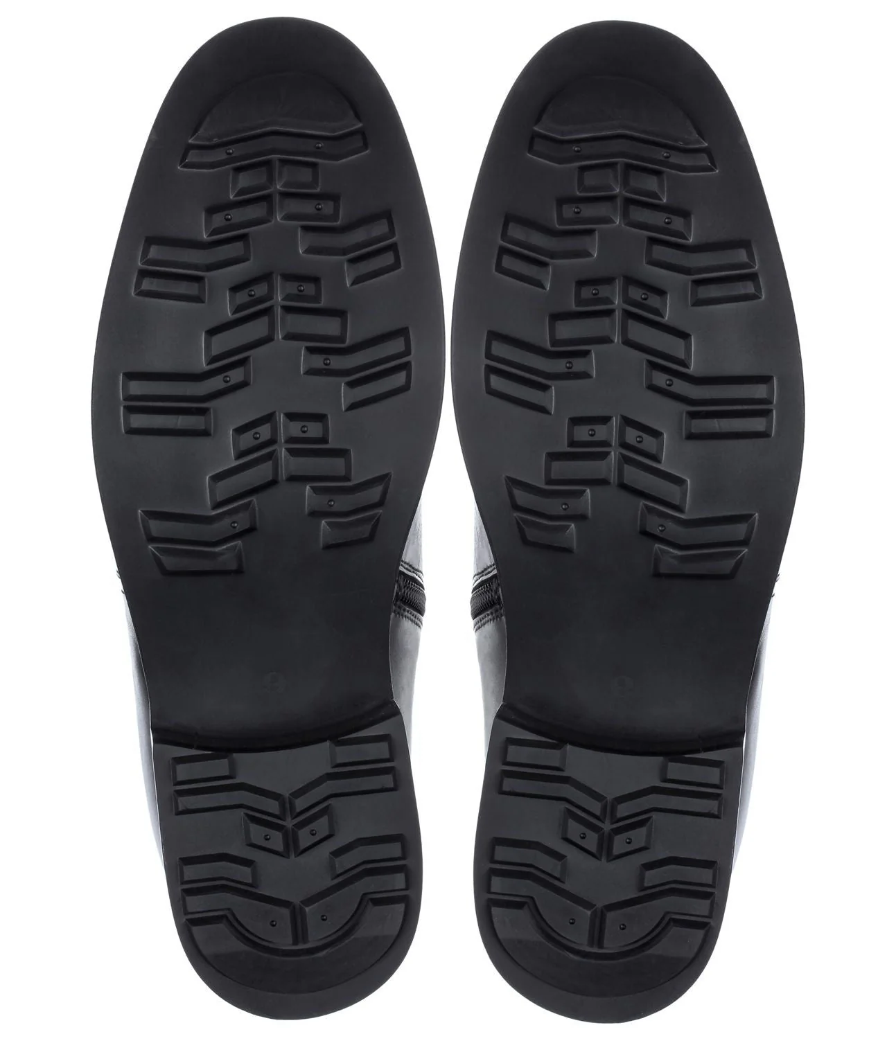 K50658 - Black Leather Zipper Dress Men's Boots - 3.2 Inches - Image 5