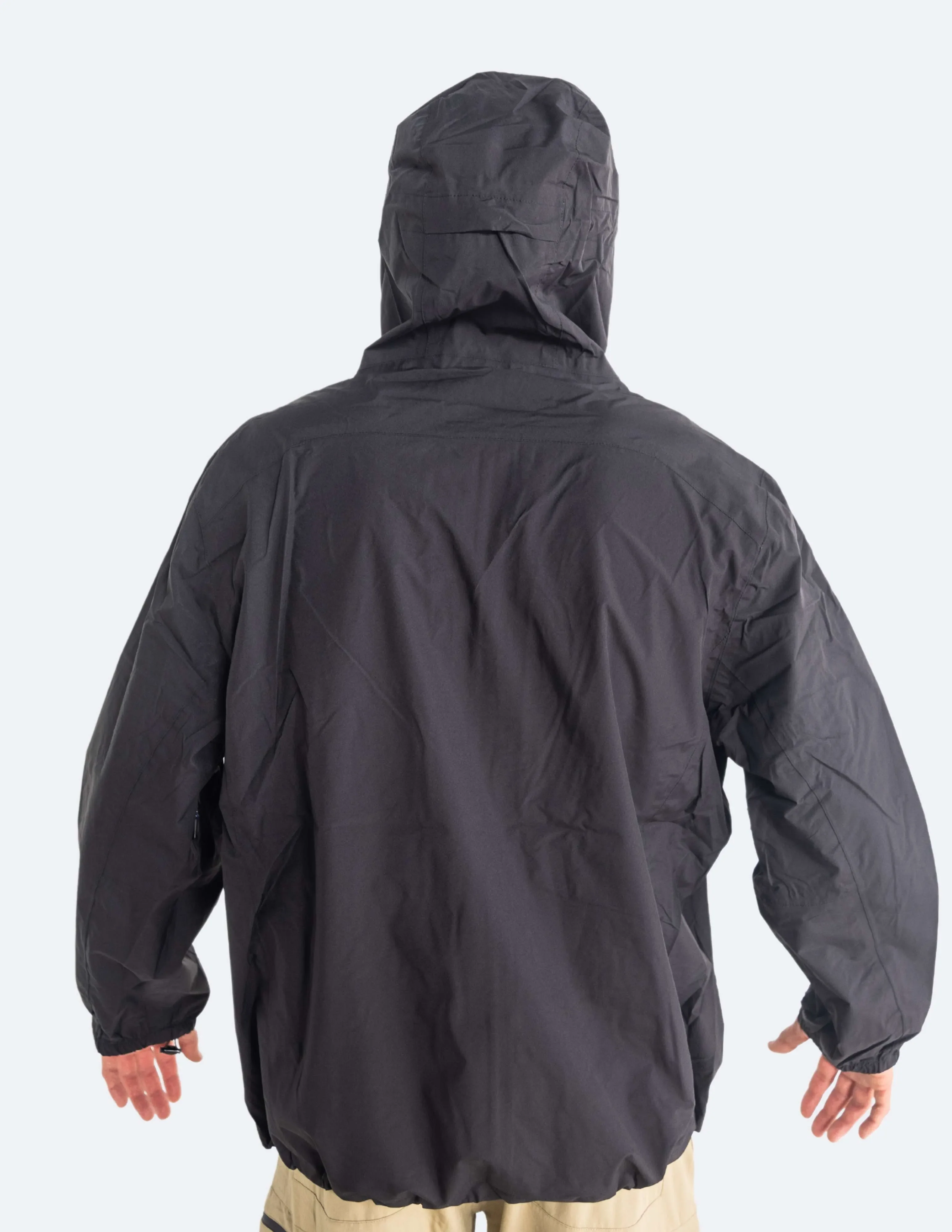 Black Fin Waterproof Pocket Rain Jacket - Image 5
