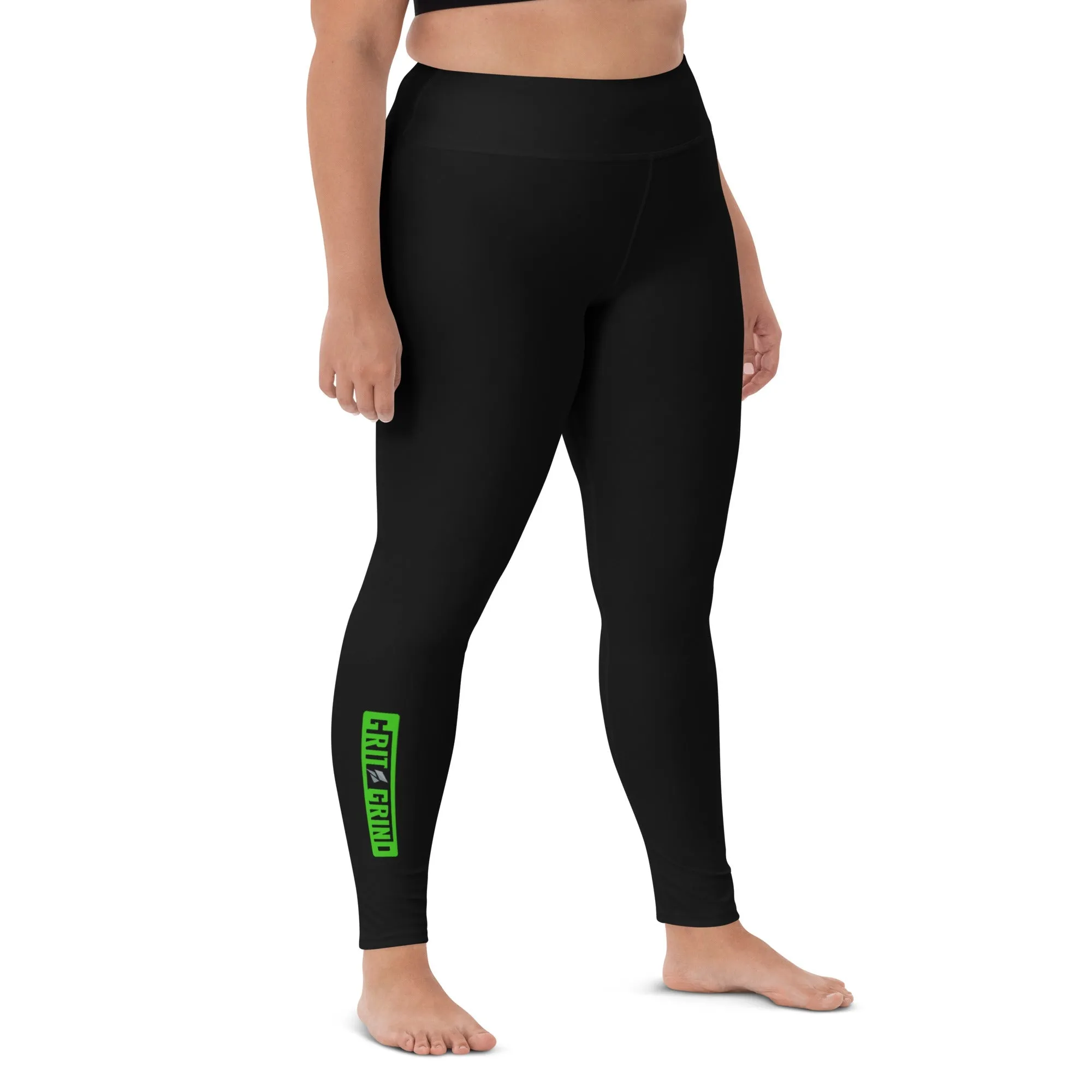 Black/Green GG Leggings - Image 2