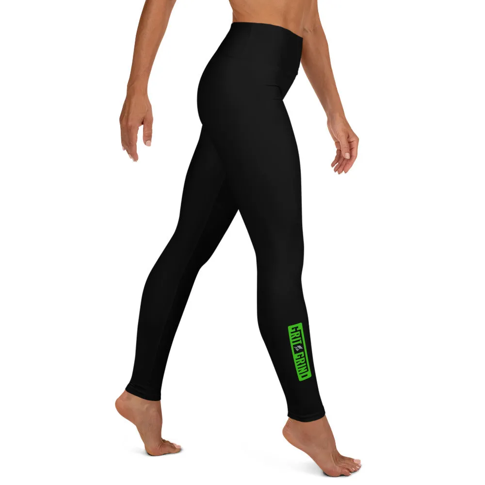 Black/Green GG Leggings - Image 4