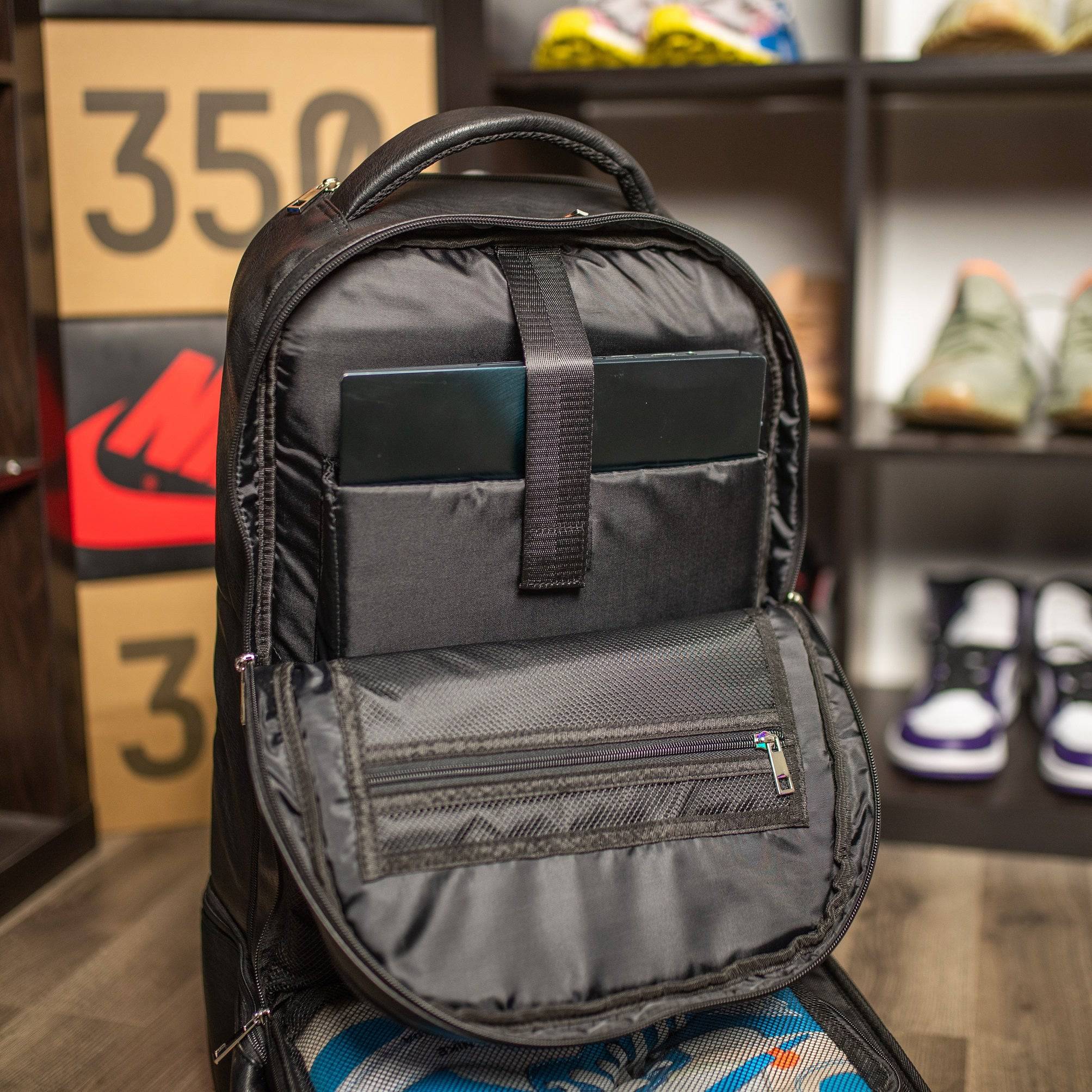 Black Leather Carry-On Roller Bag (Only 150 Made) - Image 8
