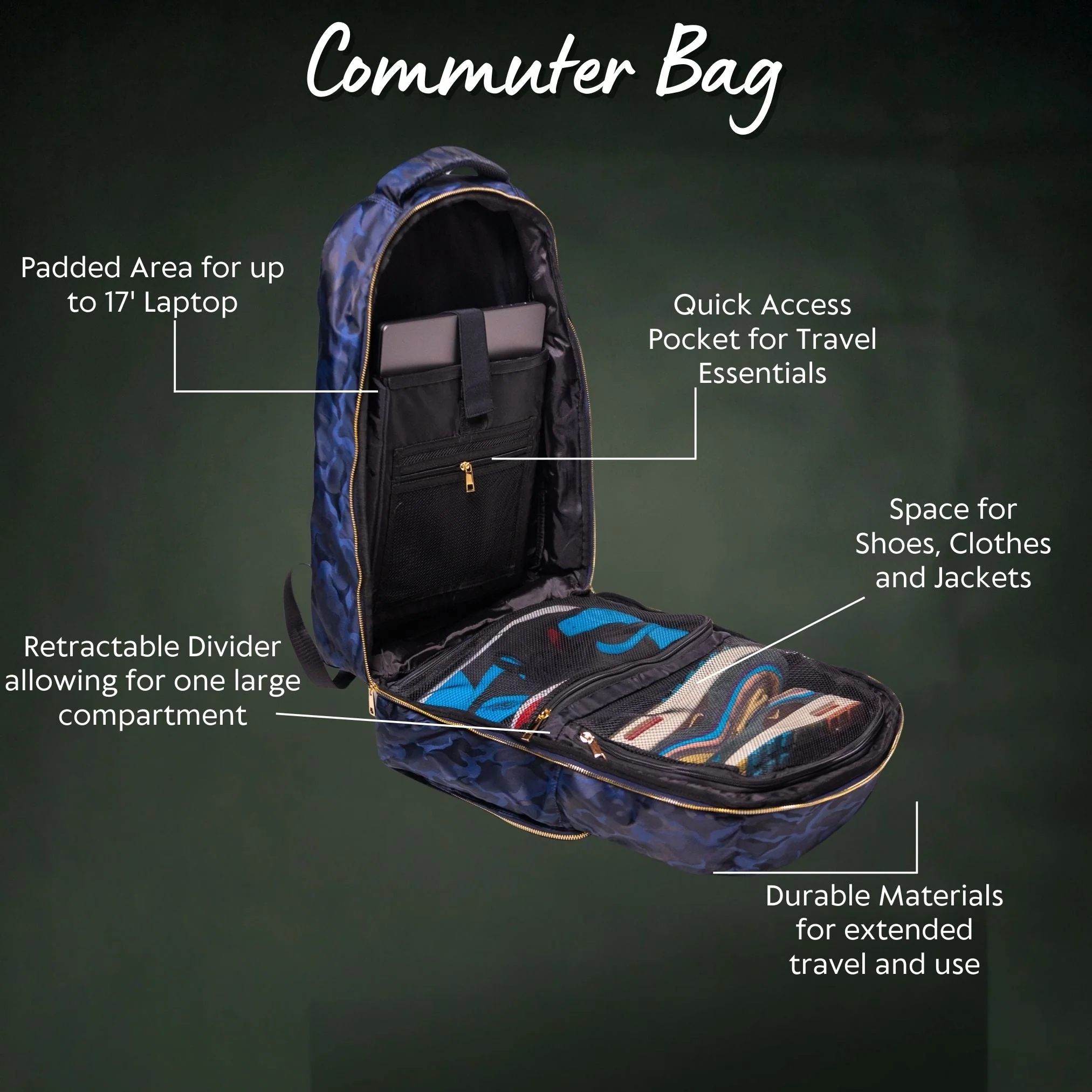 Black Leather Backpack Daily Commuter Bag - Image 3