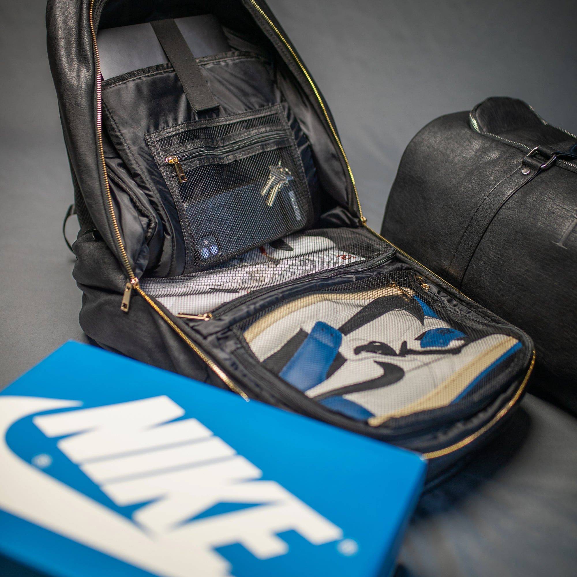 Black Leather Daily Commuter Bag XL - Image 7