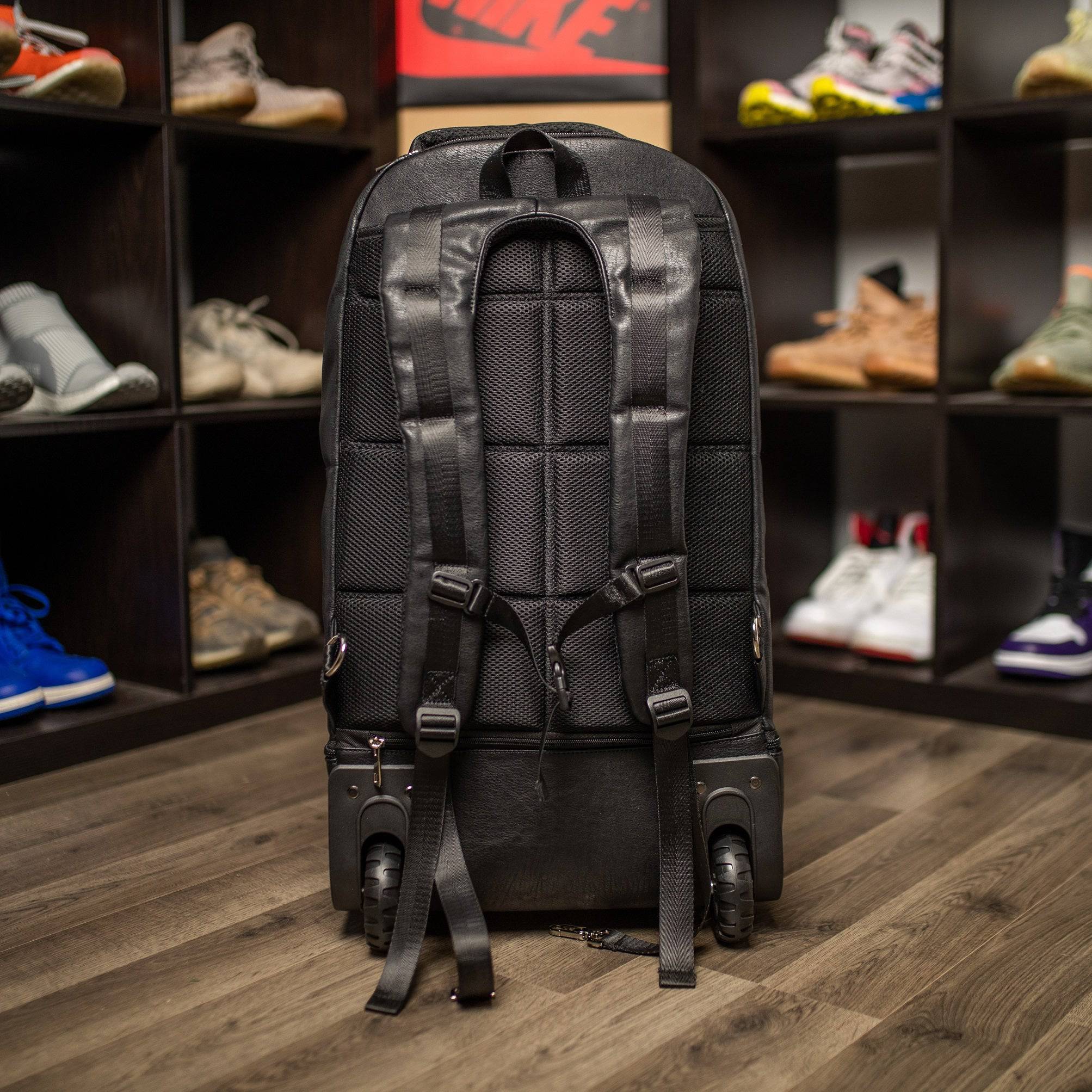 Black Leather Roller Bag Set - Image 6