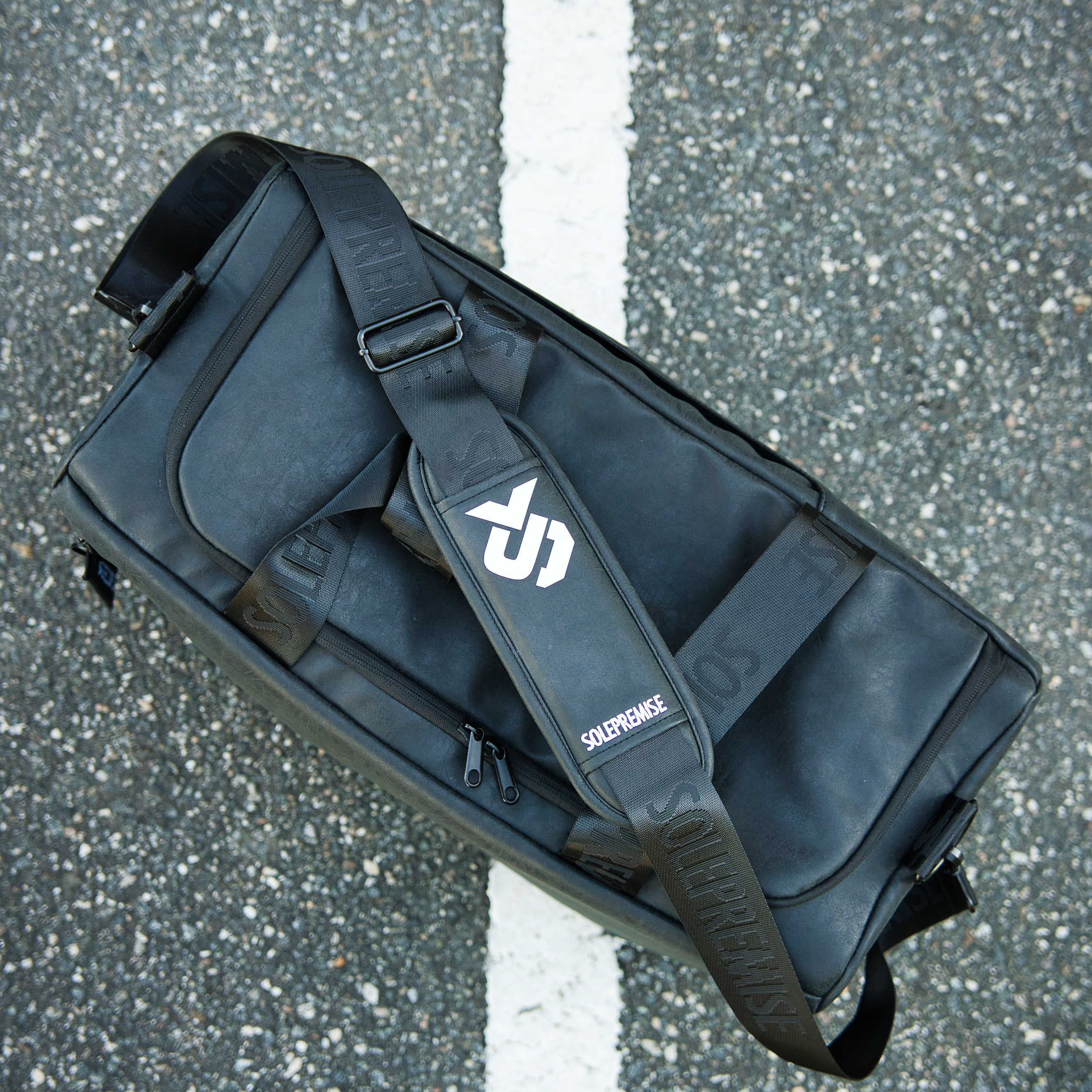 Black Leather Sneaker Duffle - Image 6
