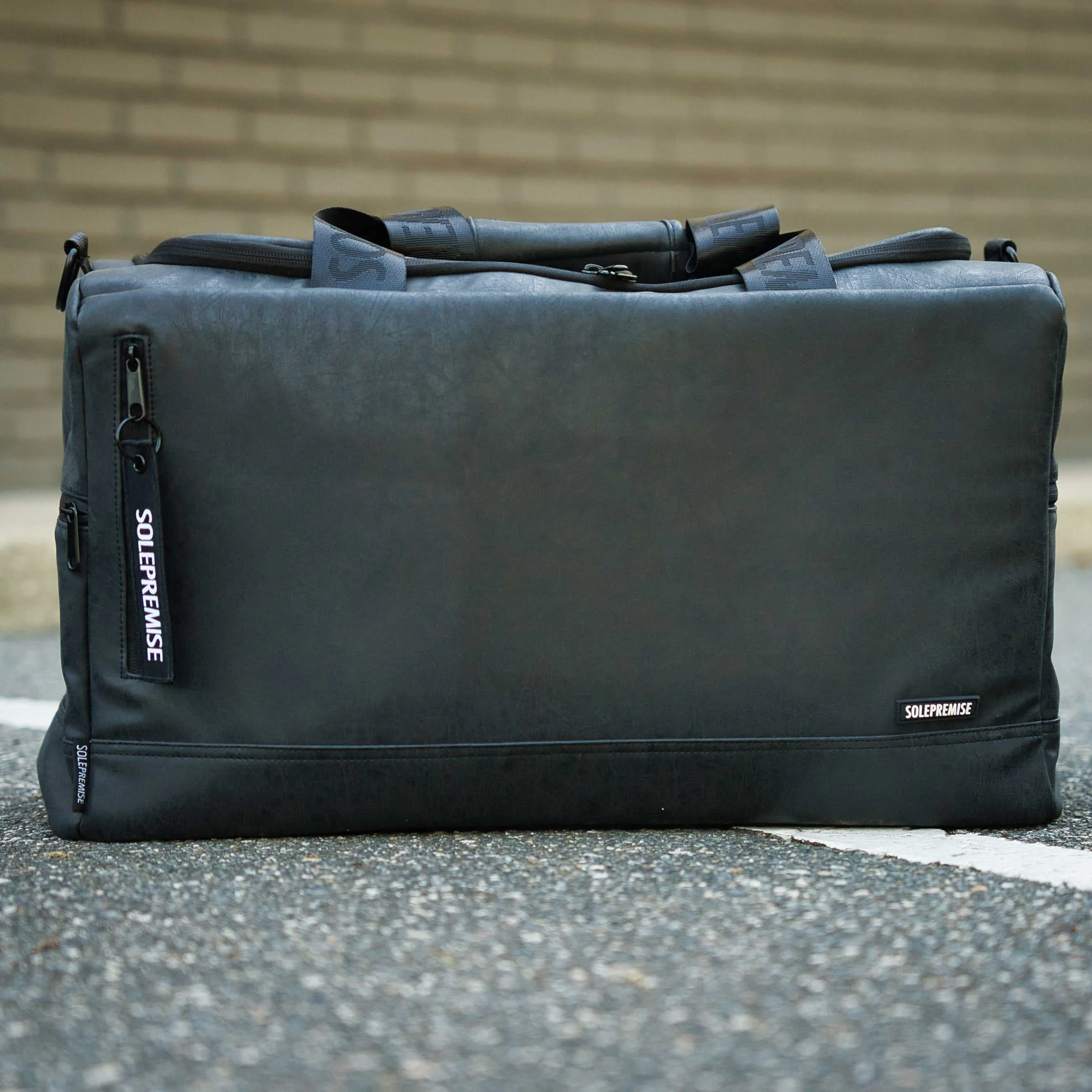 Black Leather Sneaker Duffle - Image 7