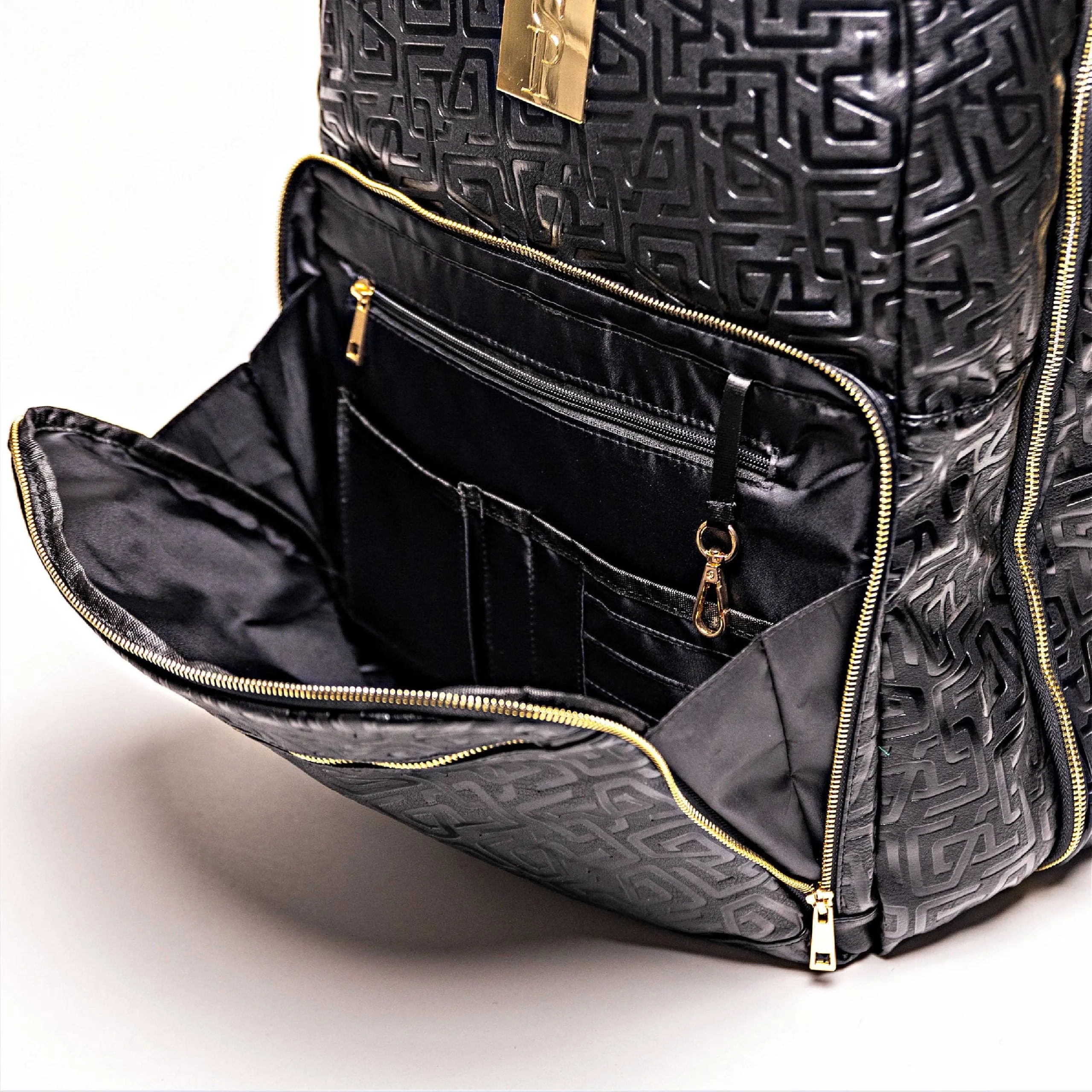 Black Monogram Backpack Leather Daily Commuter Bag (150 Made) - Image 4