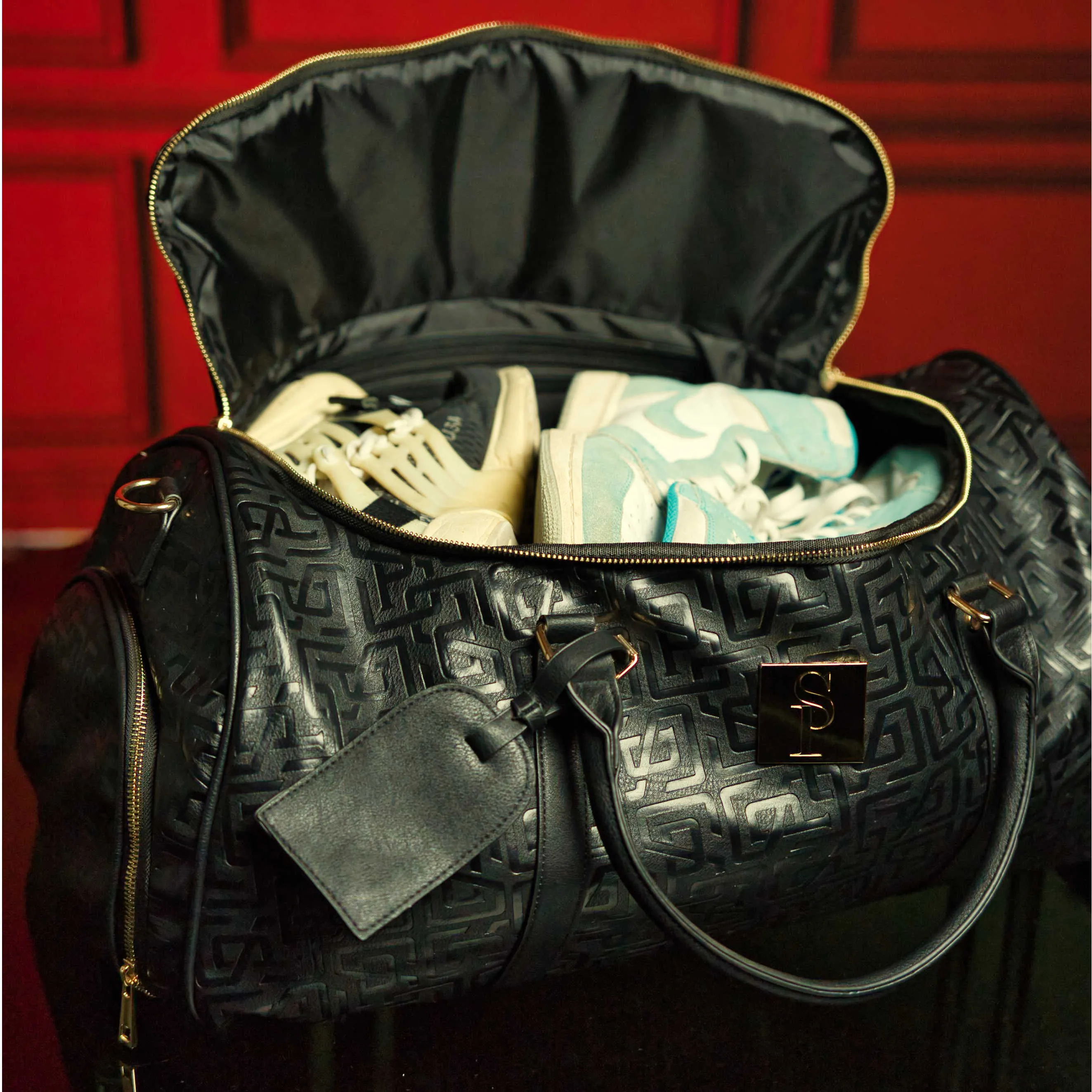 Black Monogram Leather Duffle Bag (150 Made) - Image 8