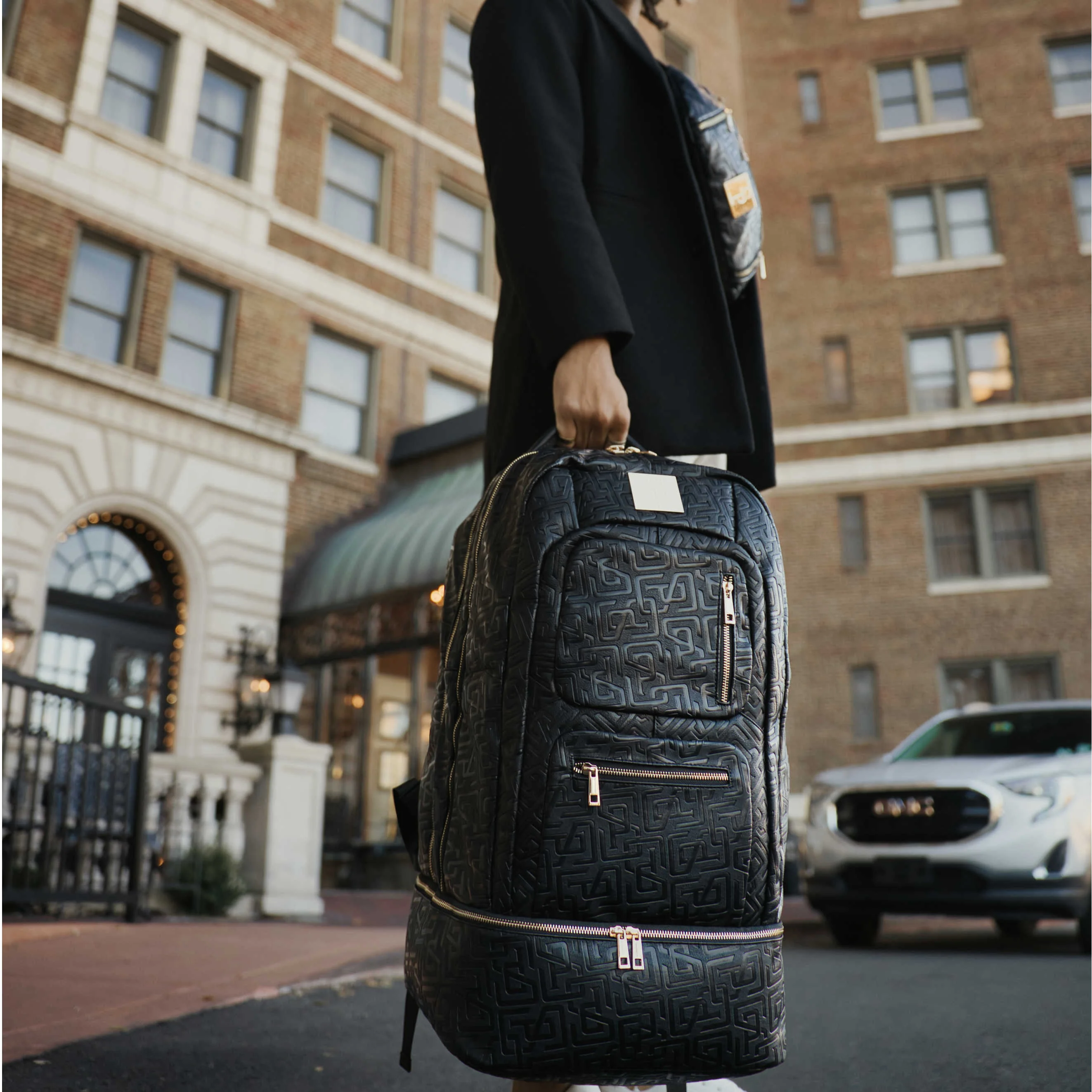 Black Monogram Leather Patented Carry-On Backpack (Only 150 Made) - Image 12