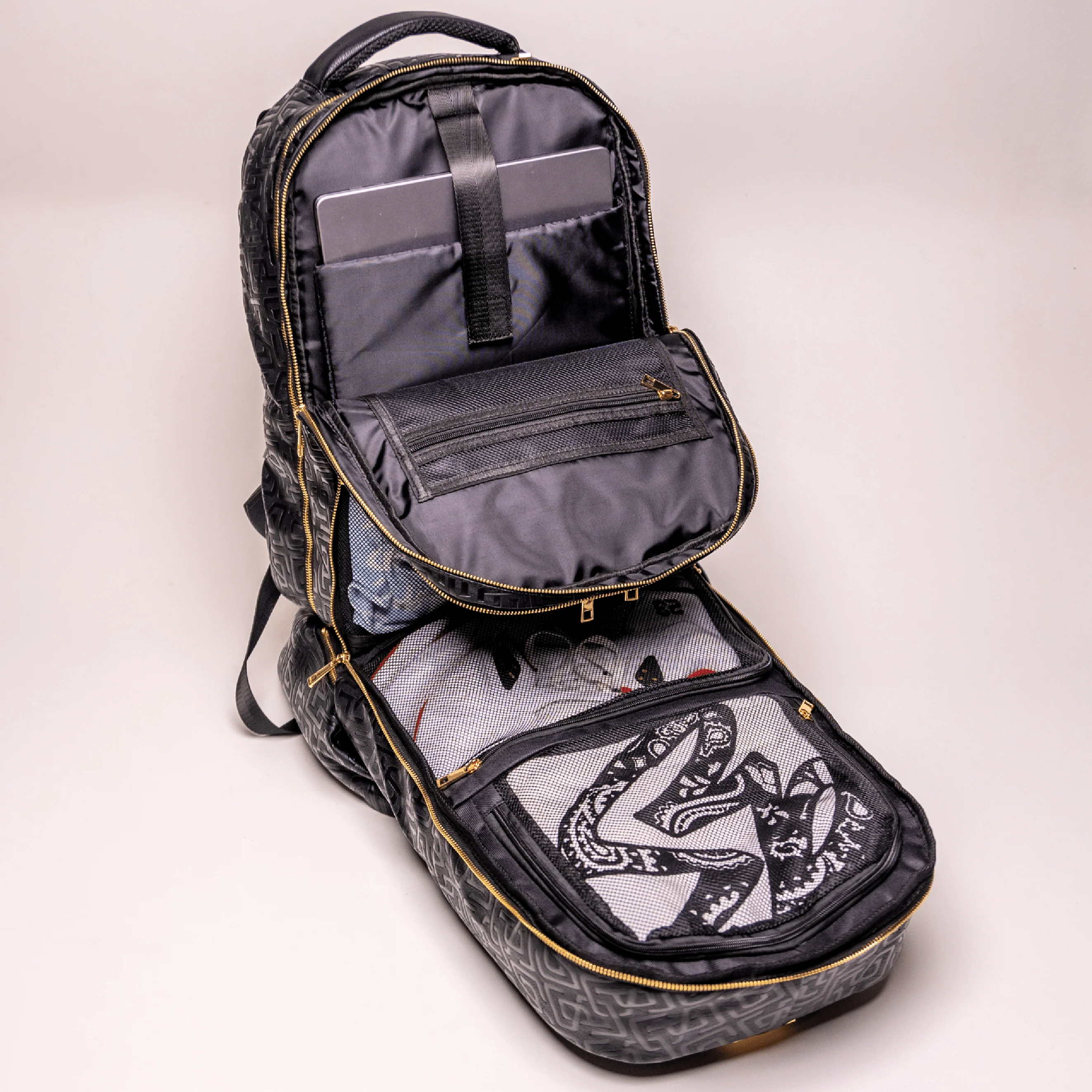 Black Monogram Leather Patented Carry-On Backpack (Only 150 Made) - Image 2
