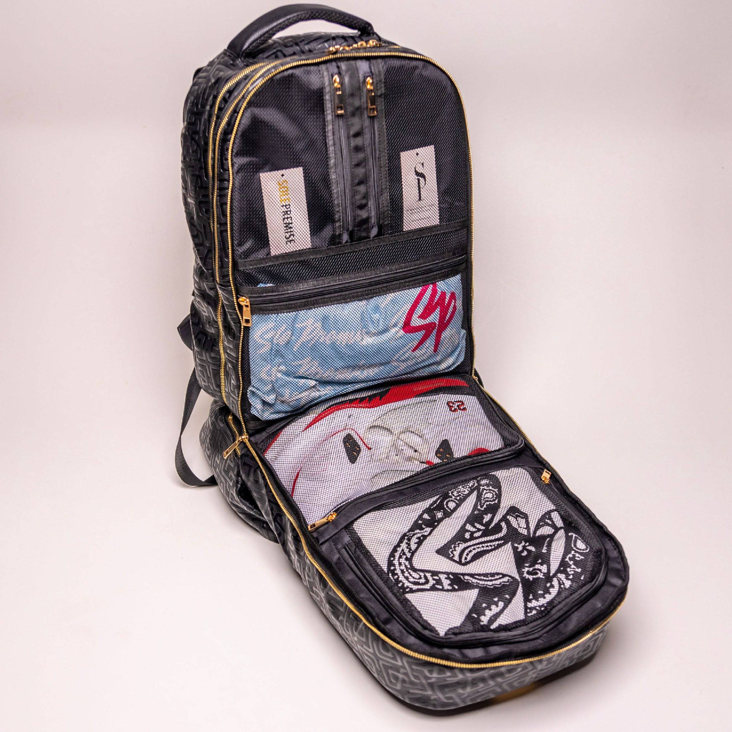Black Monogram Leather Patented Carry-On Backpack (Only 150 Made) - Image 4