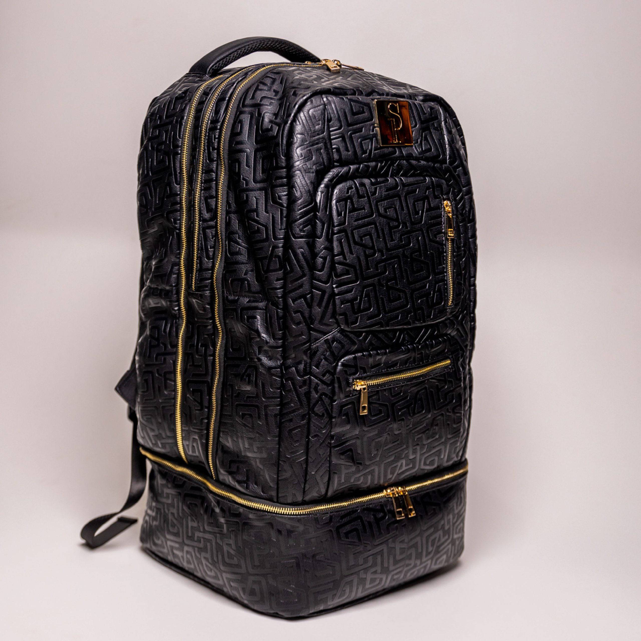 Black Monogram Leather Patented Carry-On Backpack (Only 150 Made) - Image 6