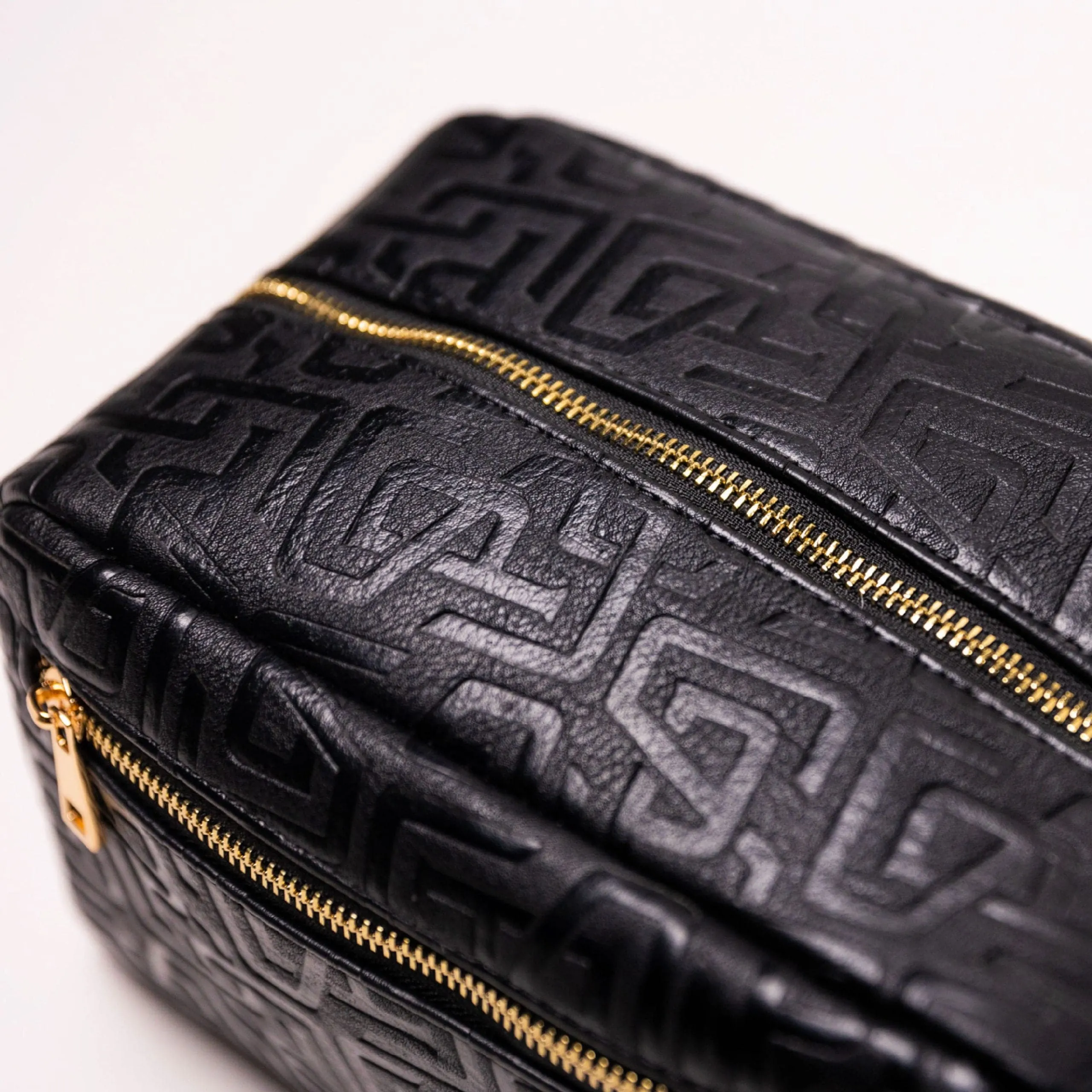 Black Monogram Leather Toiletry Bag - Image 4