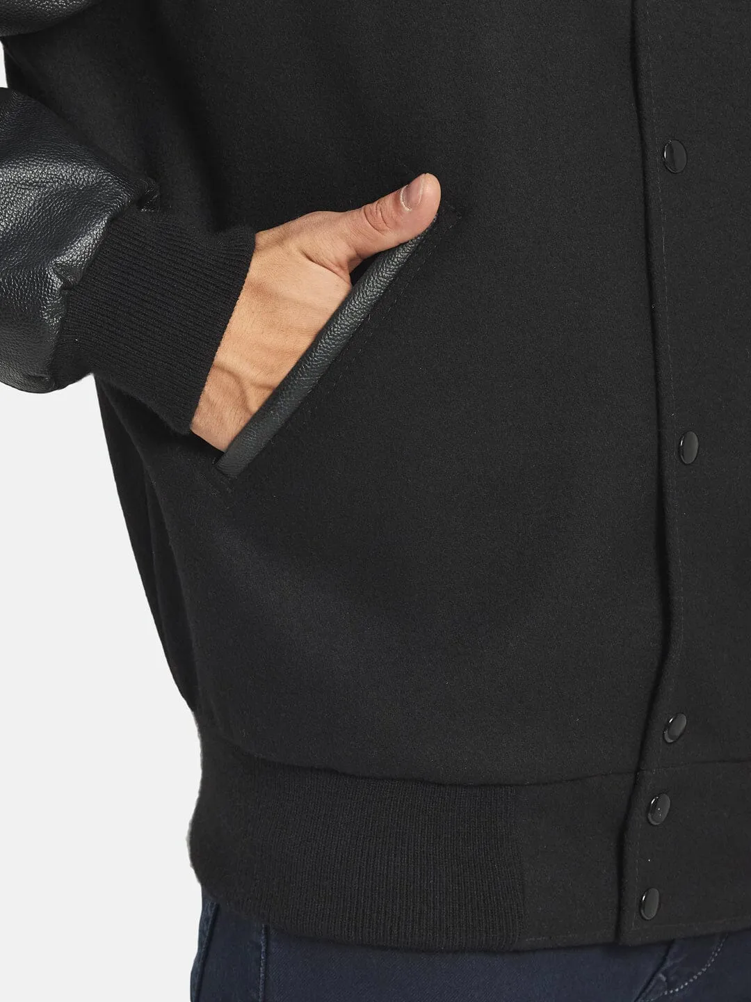 Black Wolf Varsity Jacket - Image 7