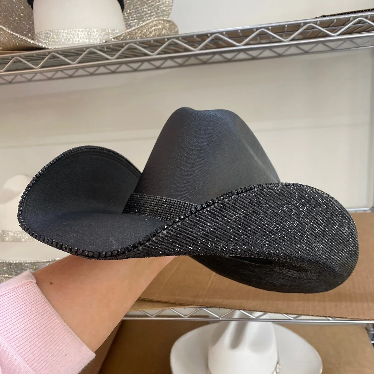 "Blacked Out" Square Style Hat - underneath brim only - Image 2
