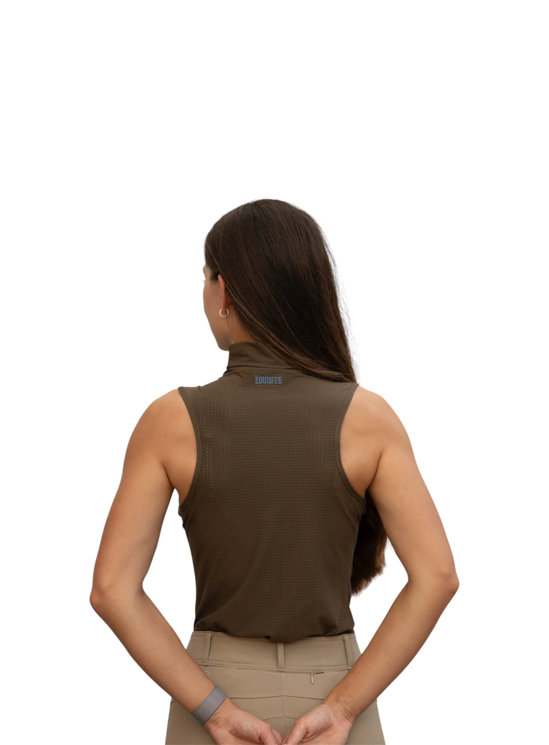 Blaire Sleeveless Mock Neck Shirt - Image 3