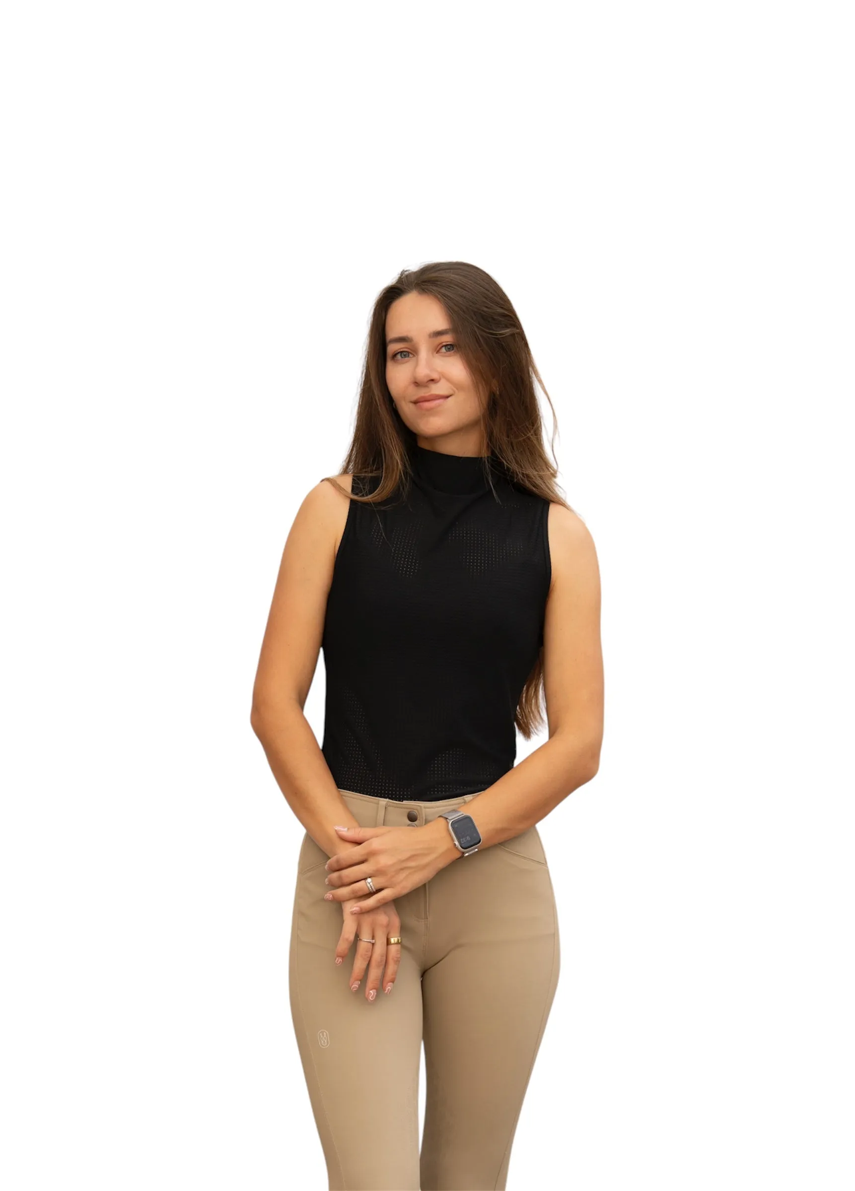 Blaire Sleeveless Mock Neck Shirt - Image 5