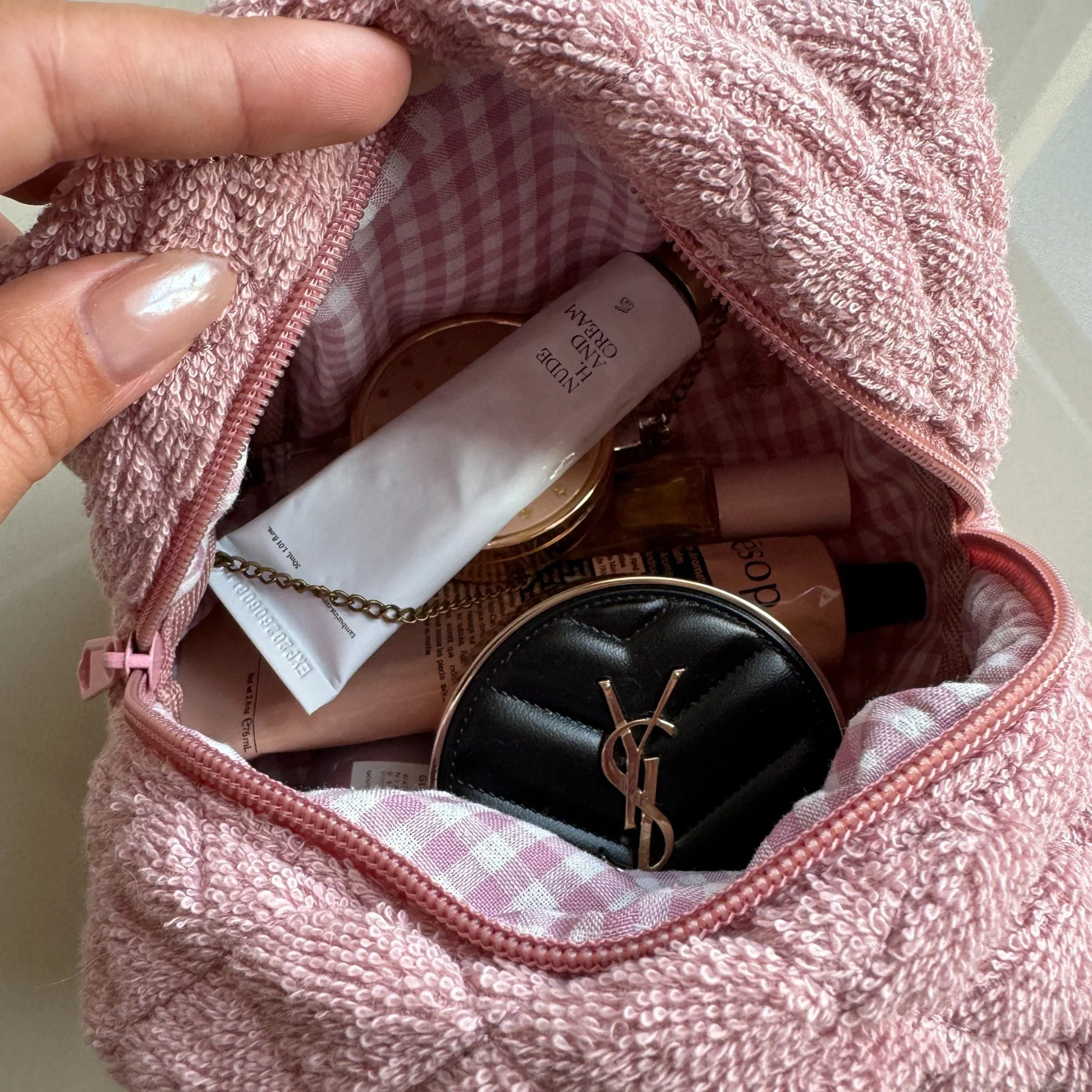 Blush Mini Makeup Bag - Image 5