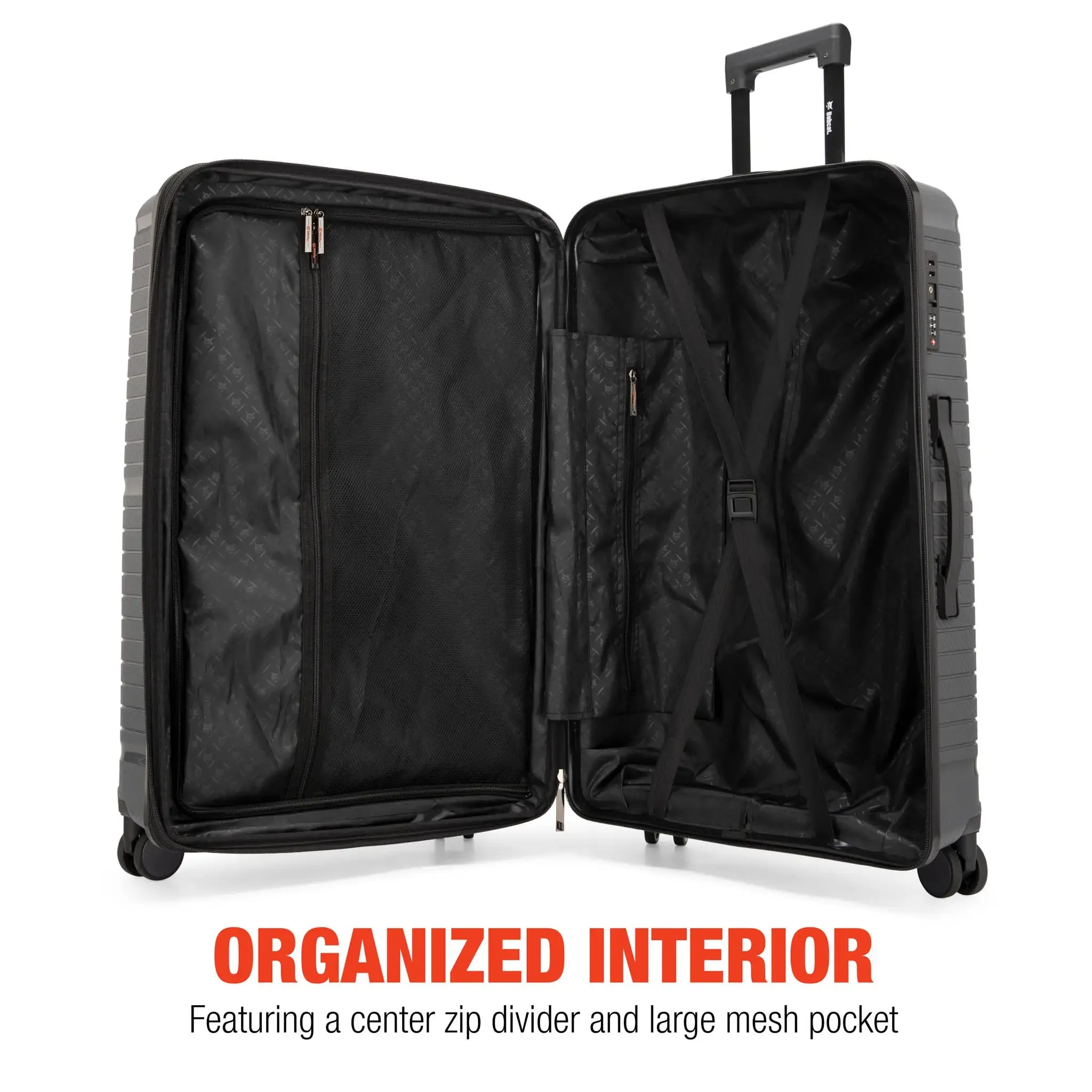 Trencher 3 Piece Expandable Tough Luggage Set - Image 8