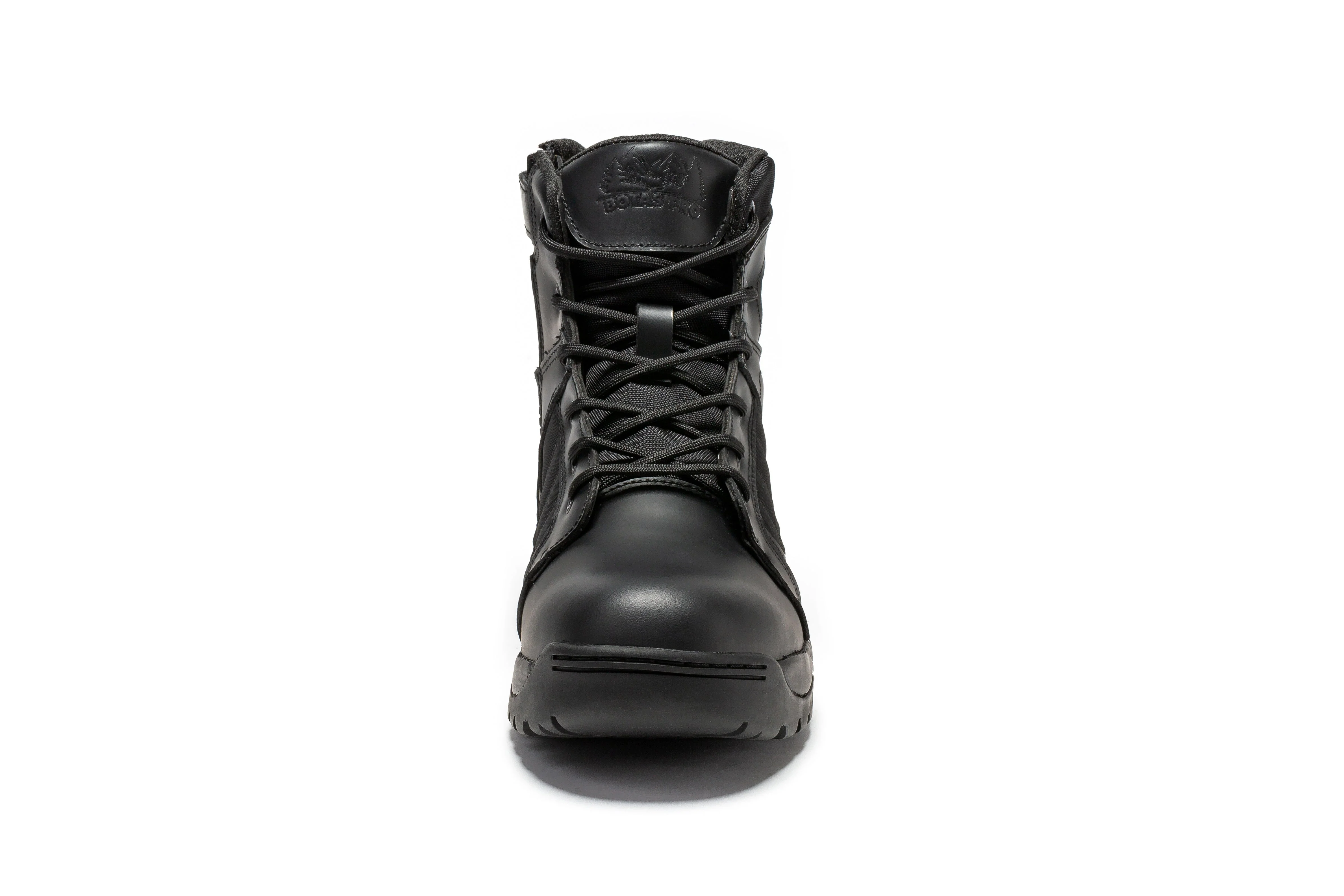 Botas Pro Black Men's 6 inch Side Zipper Rubber Sole Tactical Boots BMP111BK - Image 3
