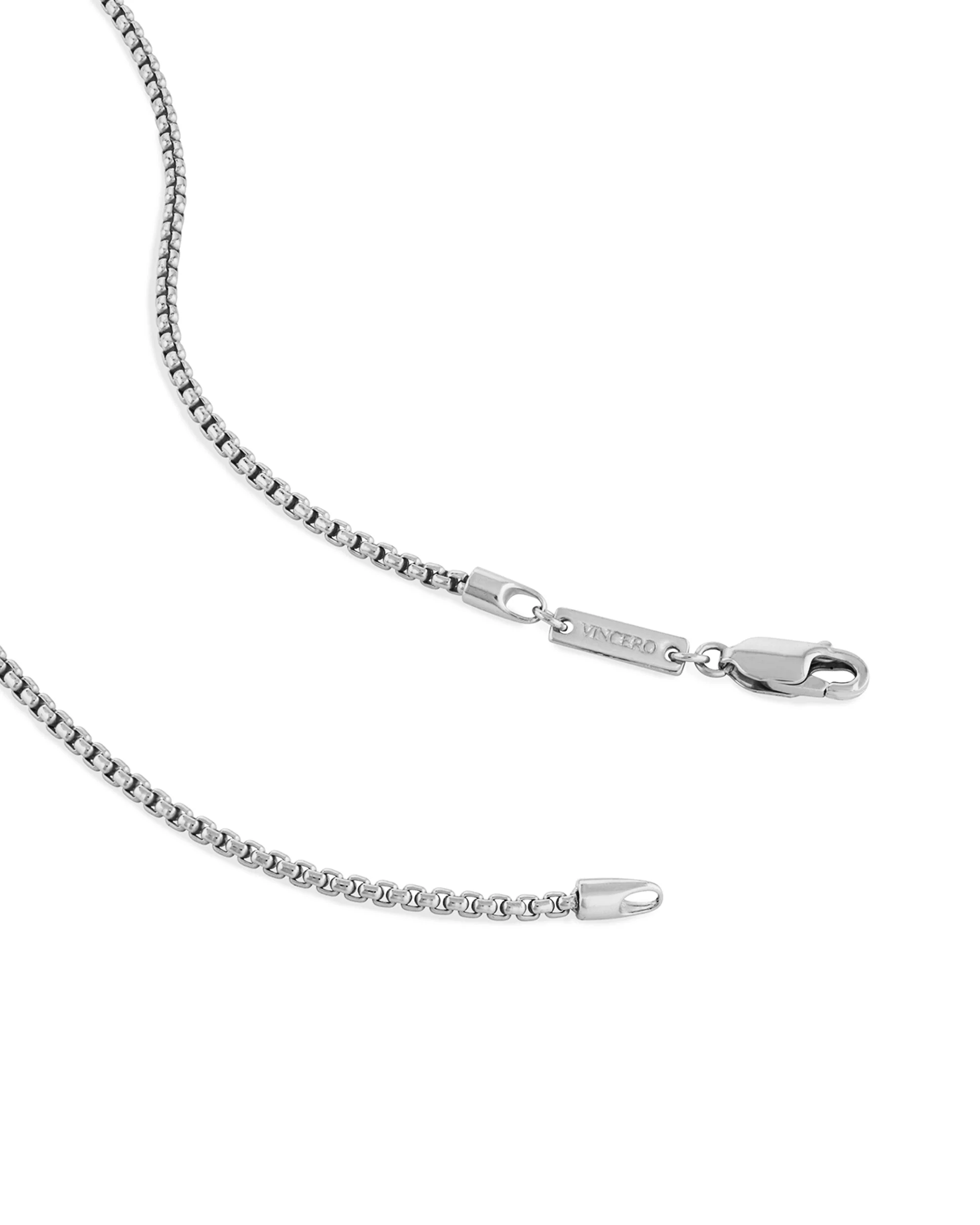 Box Chain Necklace, 2MM - Sterling Silver - Image 5