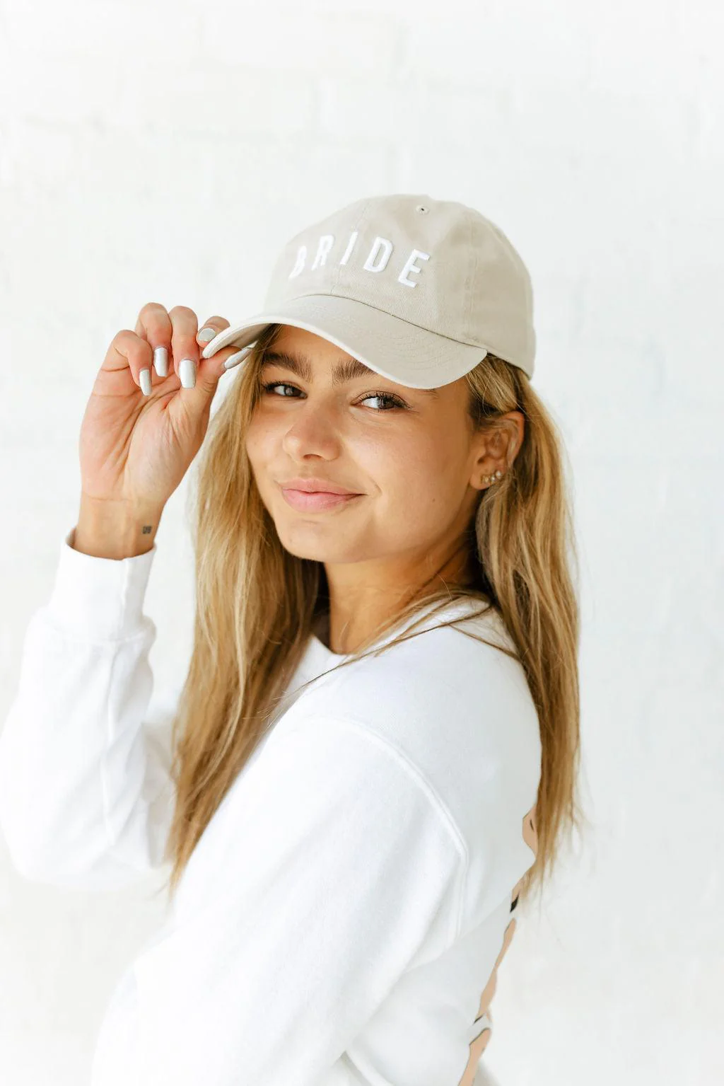 Cute Bride Lettering Baseball Hat - Image 11
