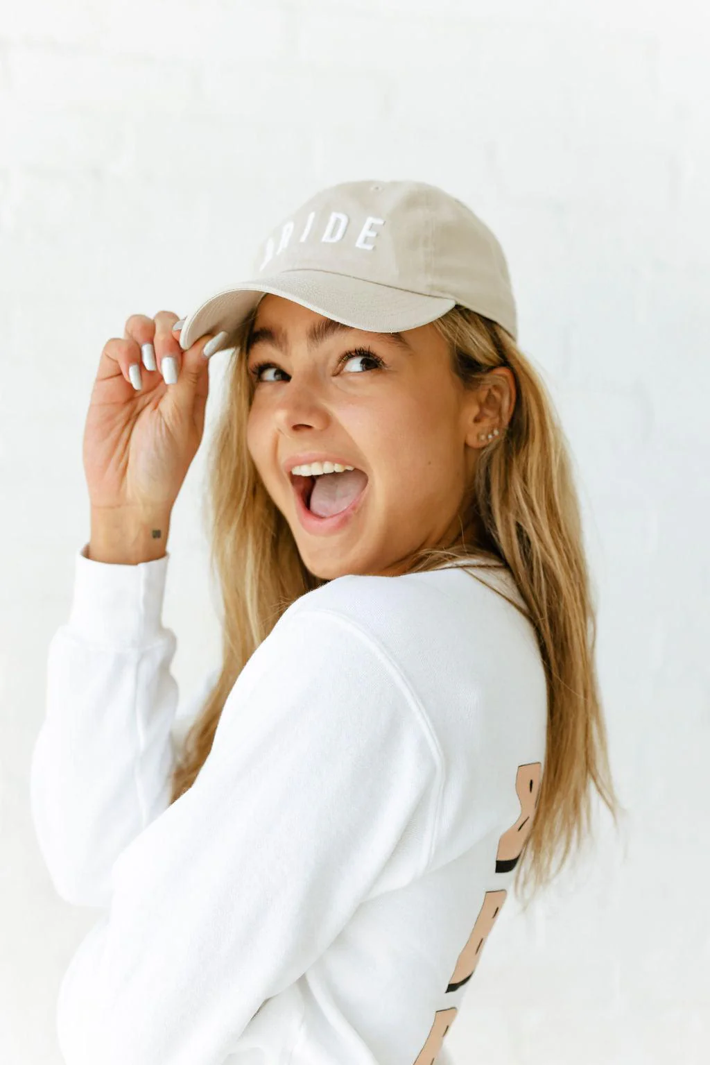 Cute Bride Lettering Baseball Hat - Image 14