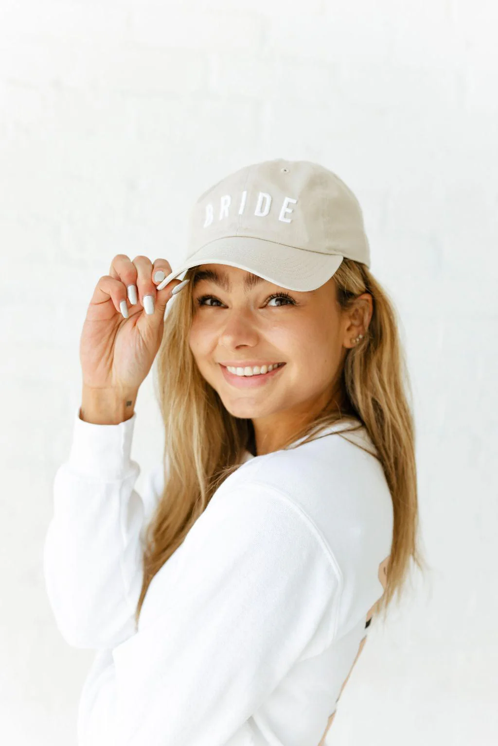 Cute Bride Lettering Baseball Hat - Image 8