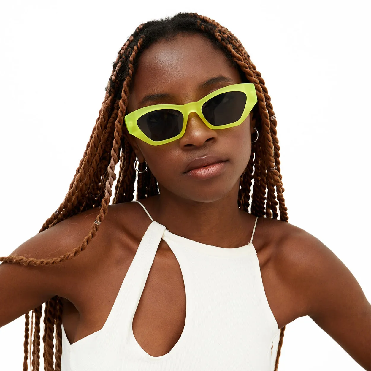 Cat Eye Sunglasses - Neon - Image 4